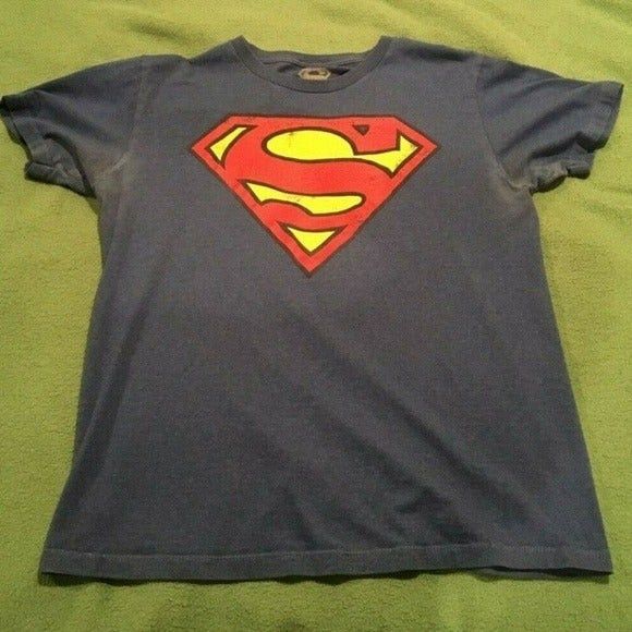 DC Comics Mens DC Comics Superman Logo Design Blue Size Medium T-Shirt Size US M / EU 48-50 / 2 - 2 Thumbnail