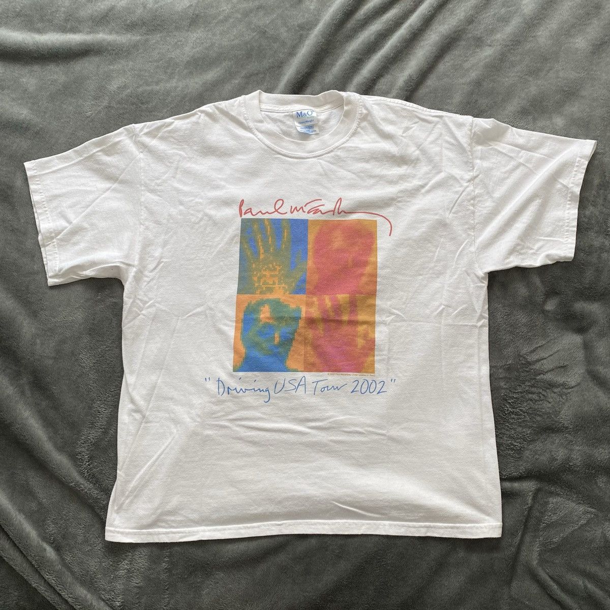 Paul McCartney USA tour 2002 band T-shirt size XL