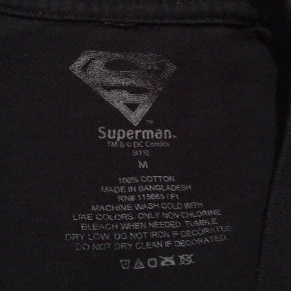 DC Comics Mens DC Comics Superman Word Logo T-Shirt Size US M / EU 48-50 / 2 - 4 Thumbnail