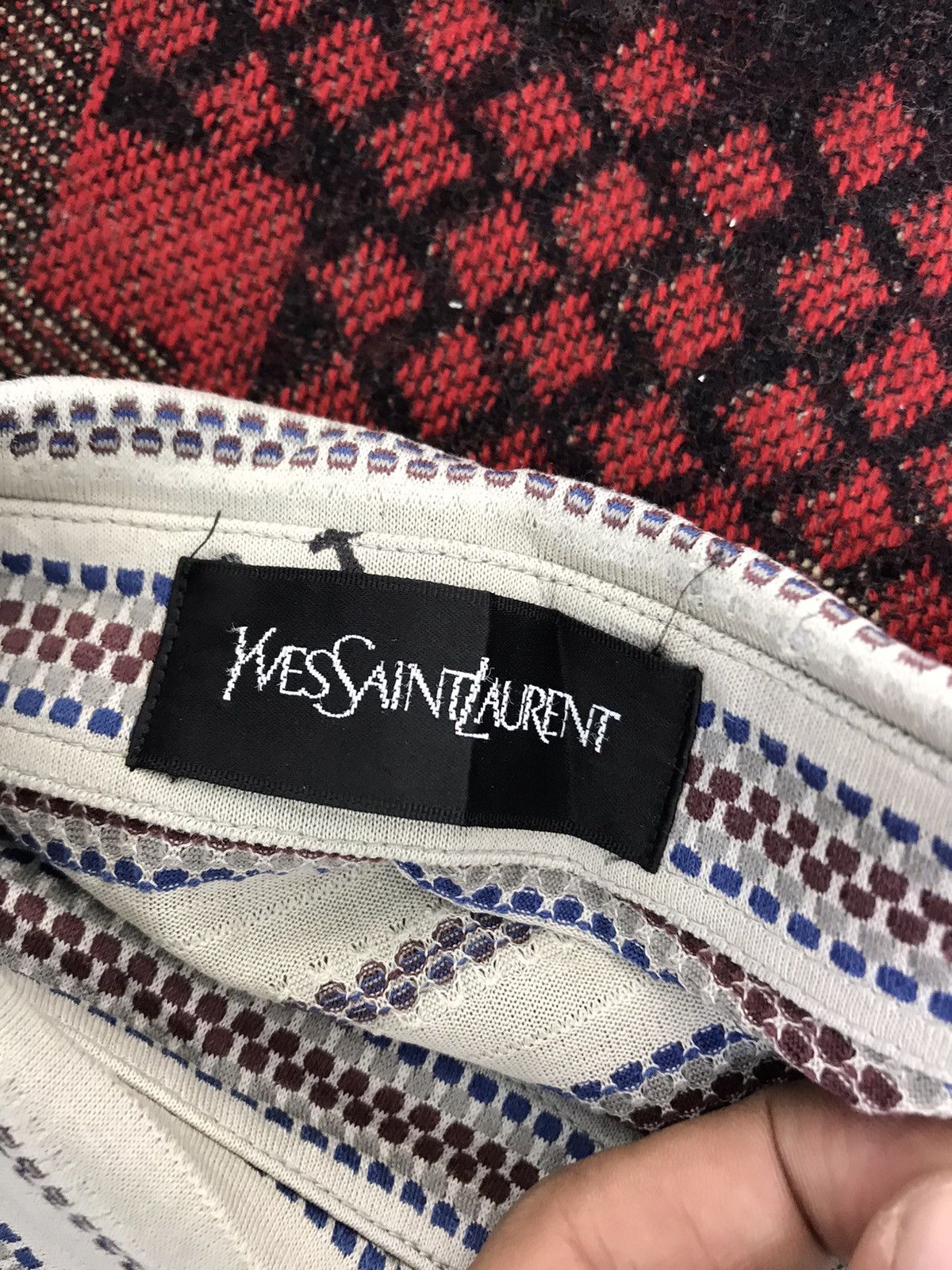 Yves Saint Laurent YSL Vtg 90s Striped Long Sleeve Thin Polo 2🟩7 Size US M / EU 48-50 / 2 - 6 Thumbnail
