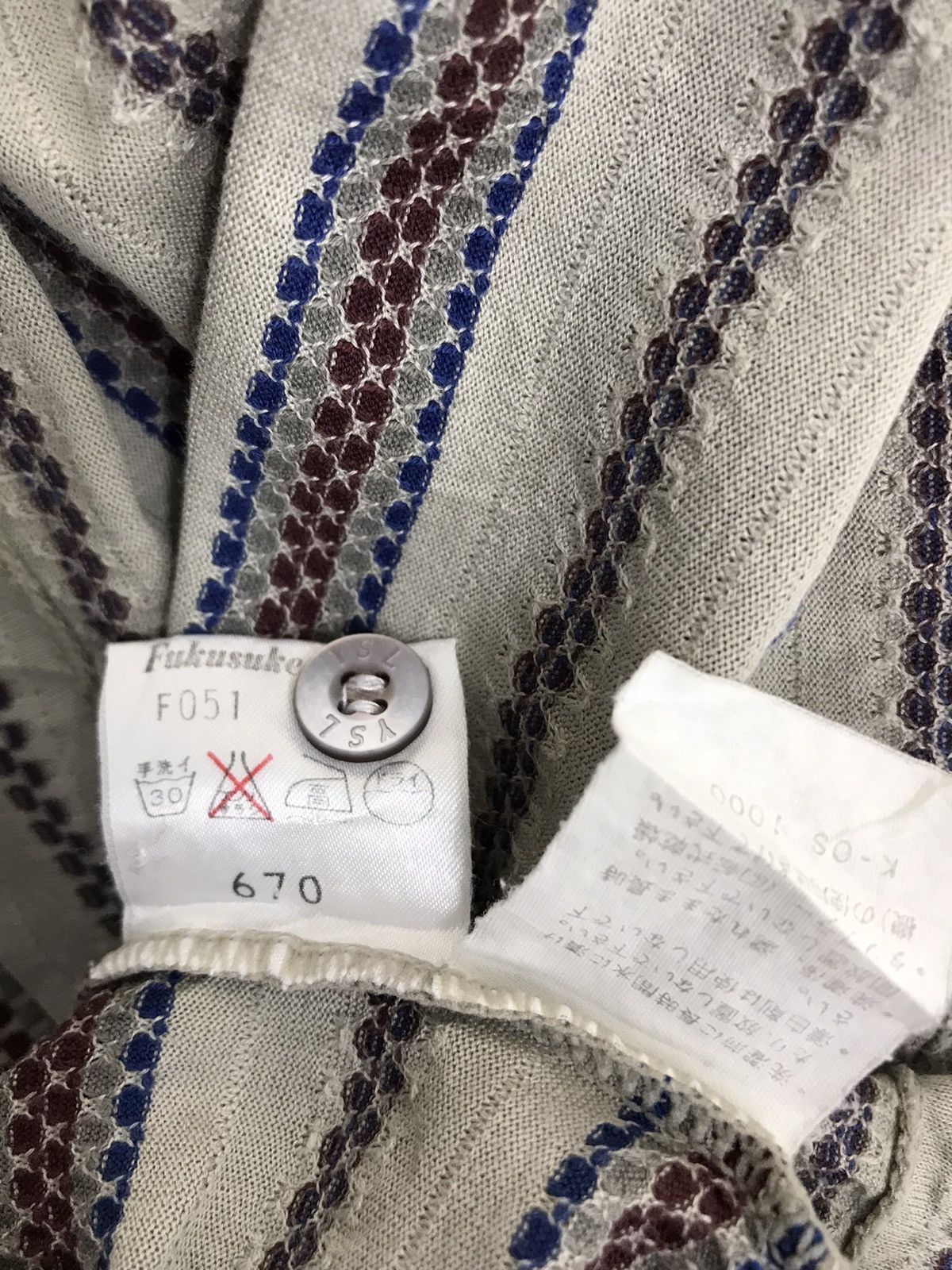 Yves Saint Laurent YSL Vtg 90s Striped Long Sleeve Thin Polo 2🟩7 Size US M / EU 48-50 / 2 - 8 Thumbnail