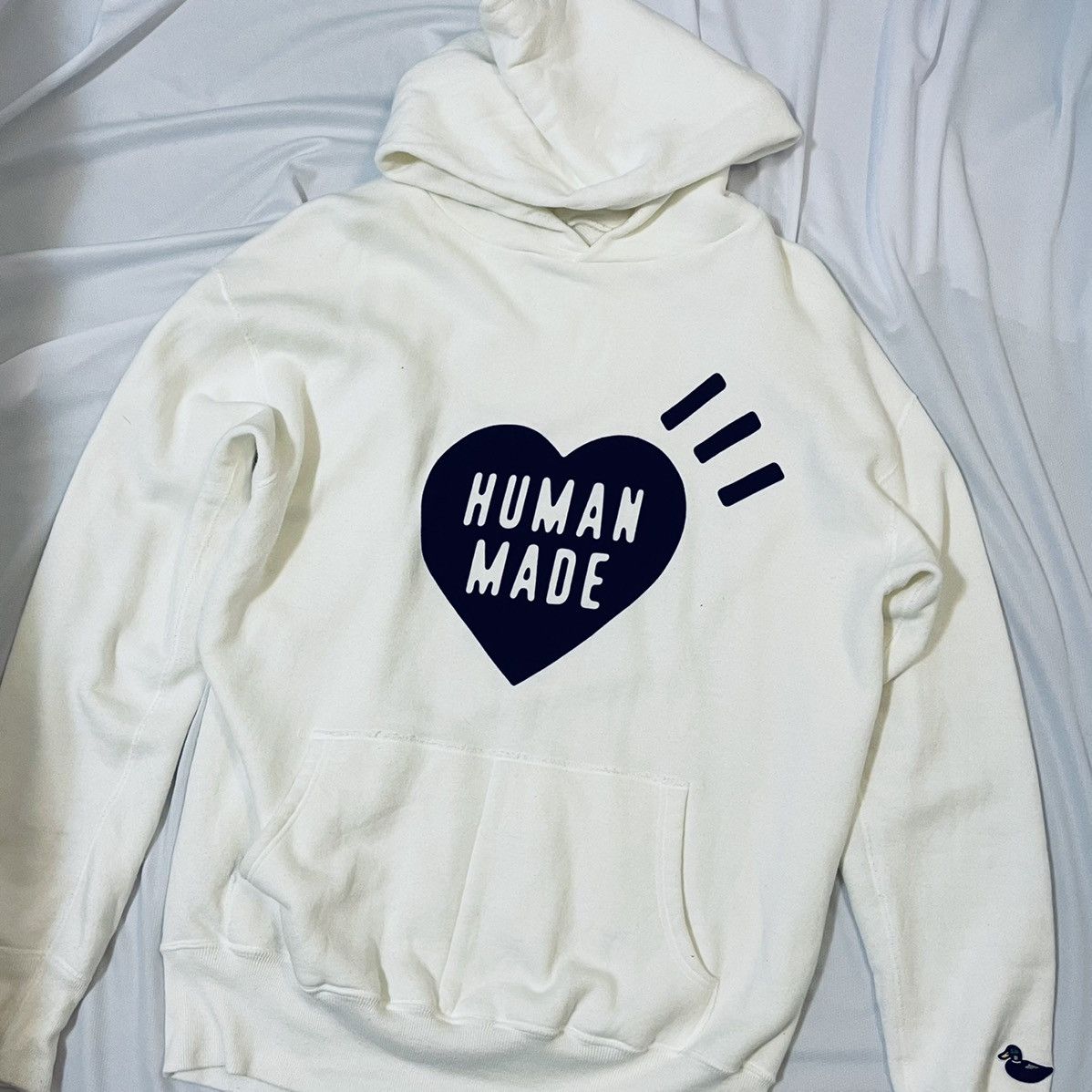 HUMAN MADE BLACK HEART HOODIE WHITE XL gdc girls don 