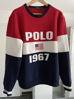 Polo Ralph Lauren Athletic Dept. 1967 Hoodie Black Red Men's