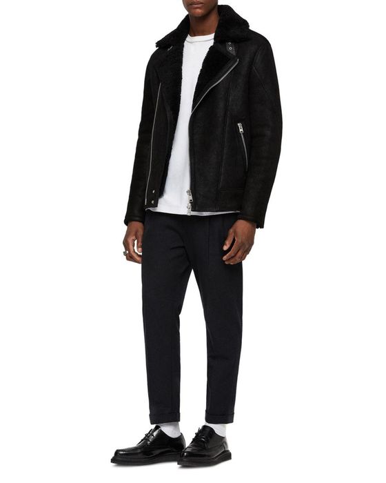 Allsaints myres shop shearling jacket