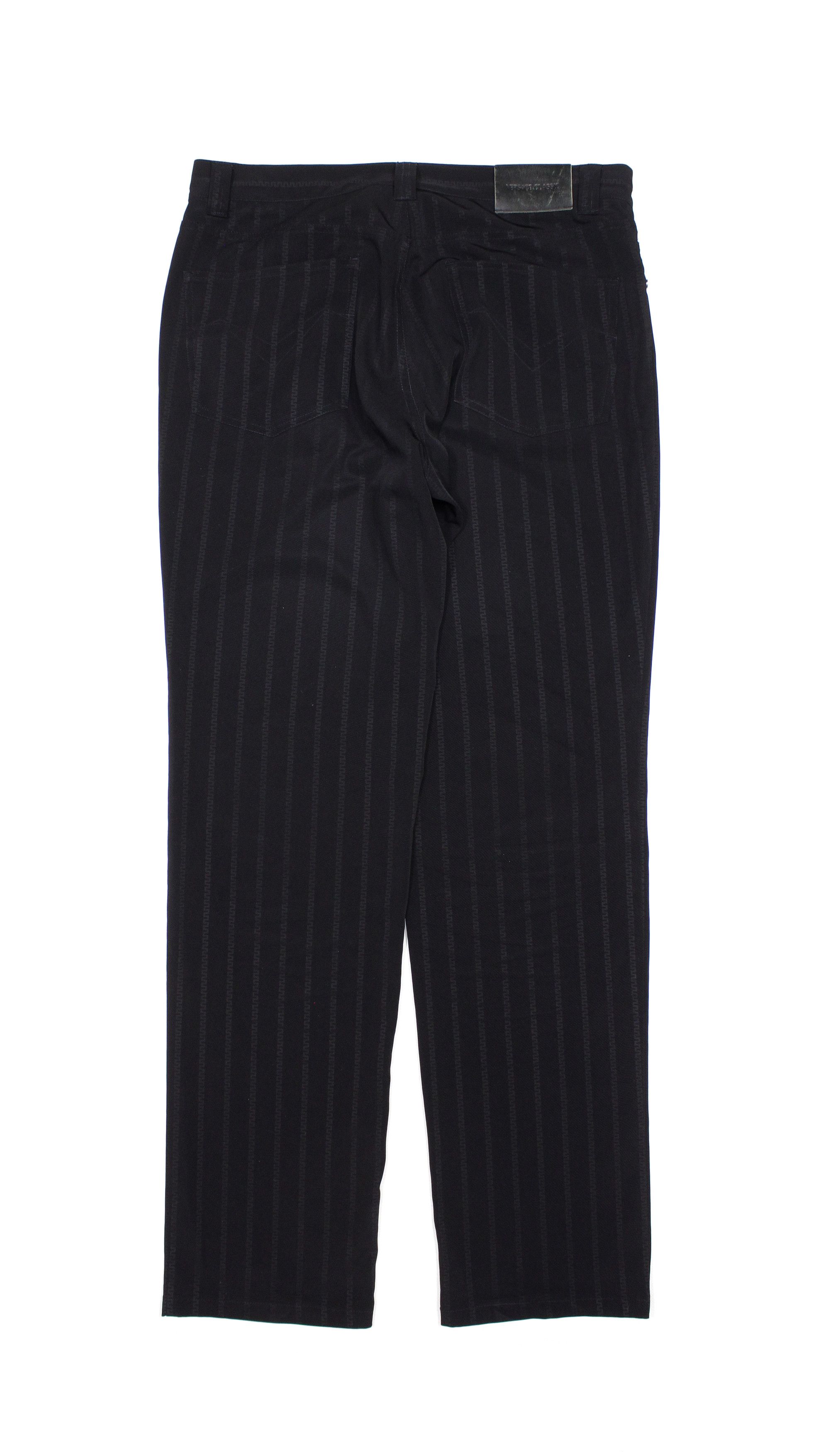 Versace 00S Chain Monogram Polyester Pants Vintage Size US 36 / EU 52 - 2 Thumbnail