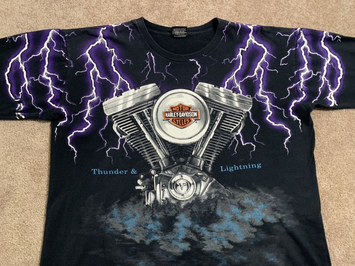 Harley Davidson vintage Thunder & Lightning Tee