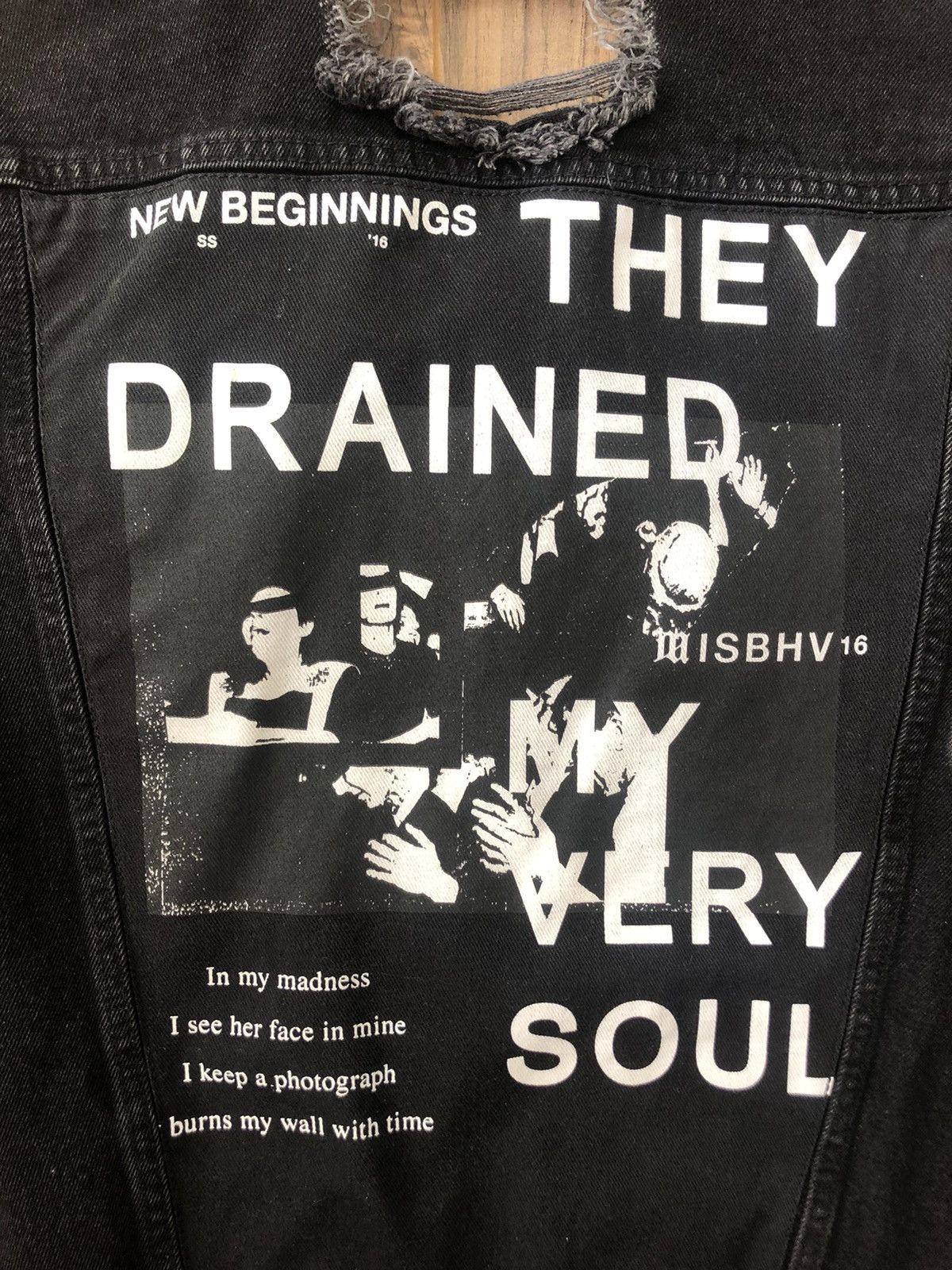 MISBHV 2016 Distressed Drained Denim Jacket