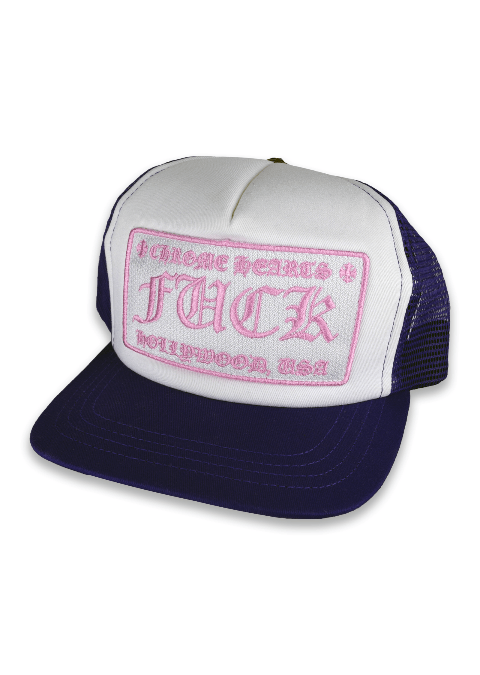 Chrome Hearts Chrome Hearts Pink Fuck Hollywood USA Hat