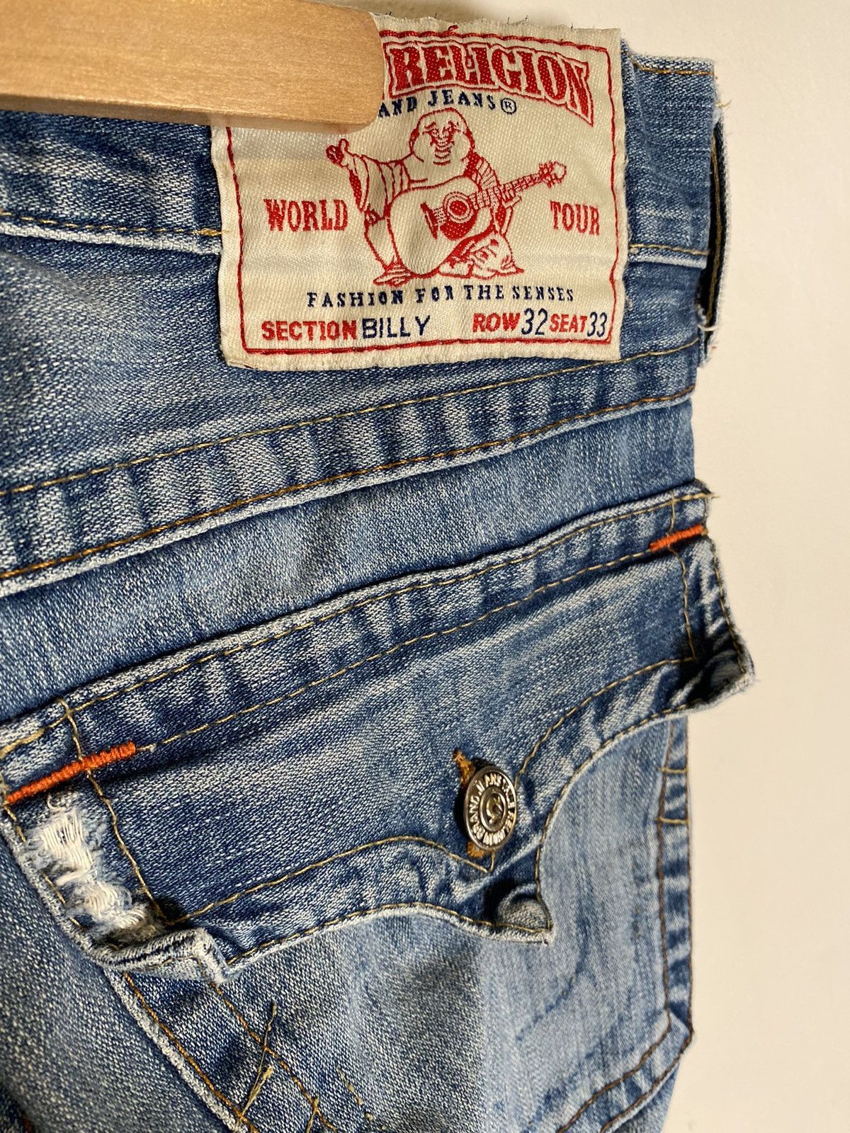 True Religion Distressed Billy Pant 32x33 Size US 32 / EU 48 - 3 Thumbnail