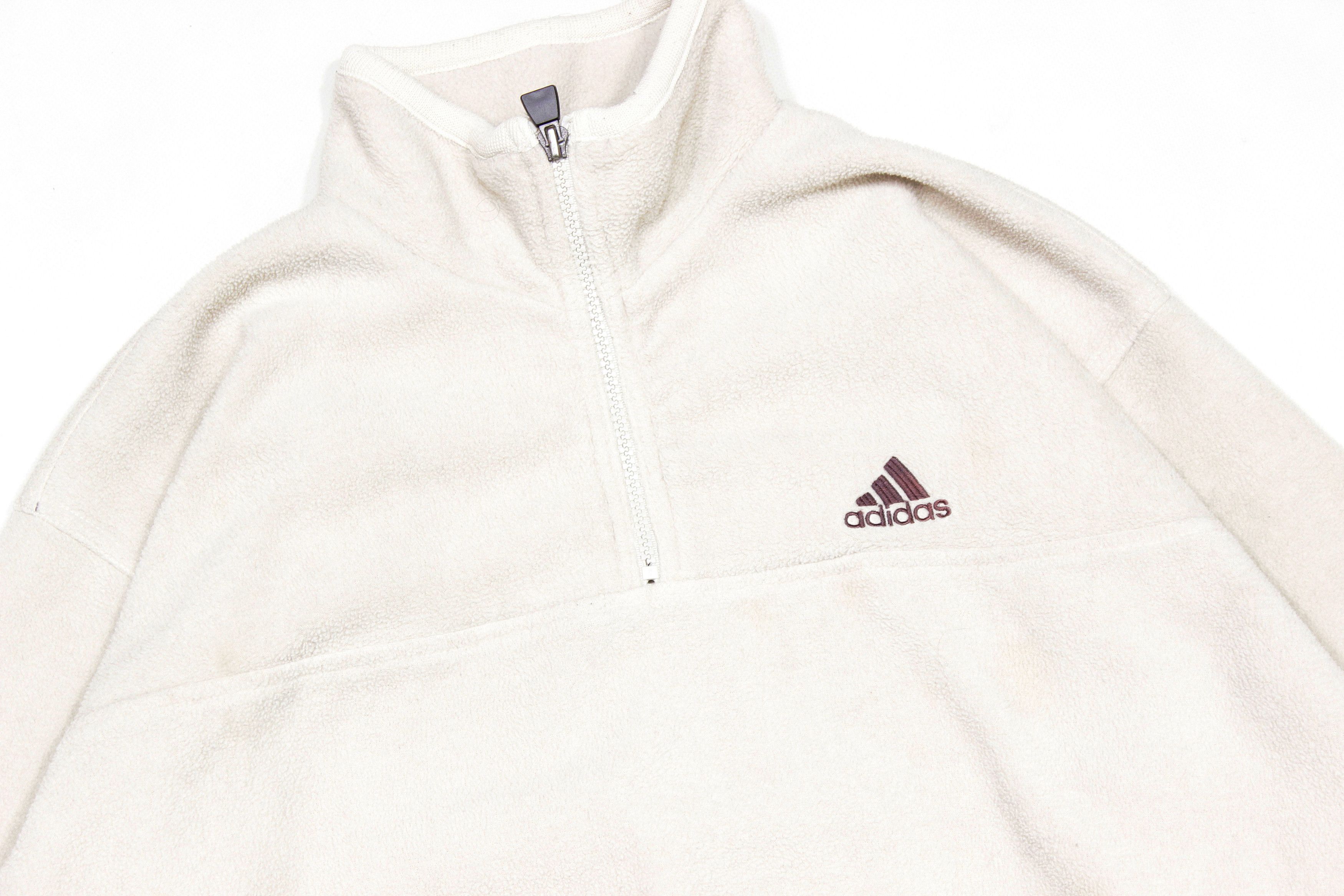 Adidas 2000 Logo Fleece Anorak Jacket Size US L / EU 52-54 / 3 - 3 Thumbnail