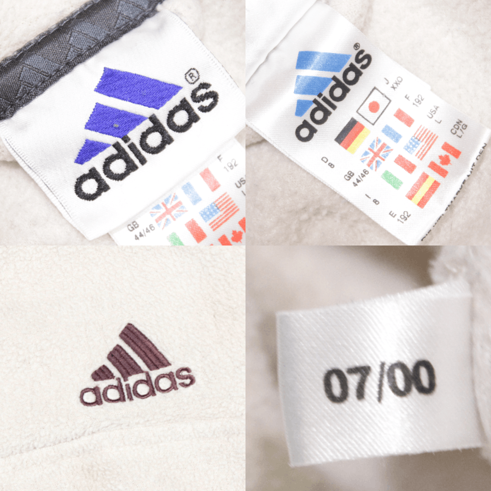 Adidas 2000 Logo Fleece Anorak Jacket Size US L / EU 52-54 / 3 - 11 Thumbnail