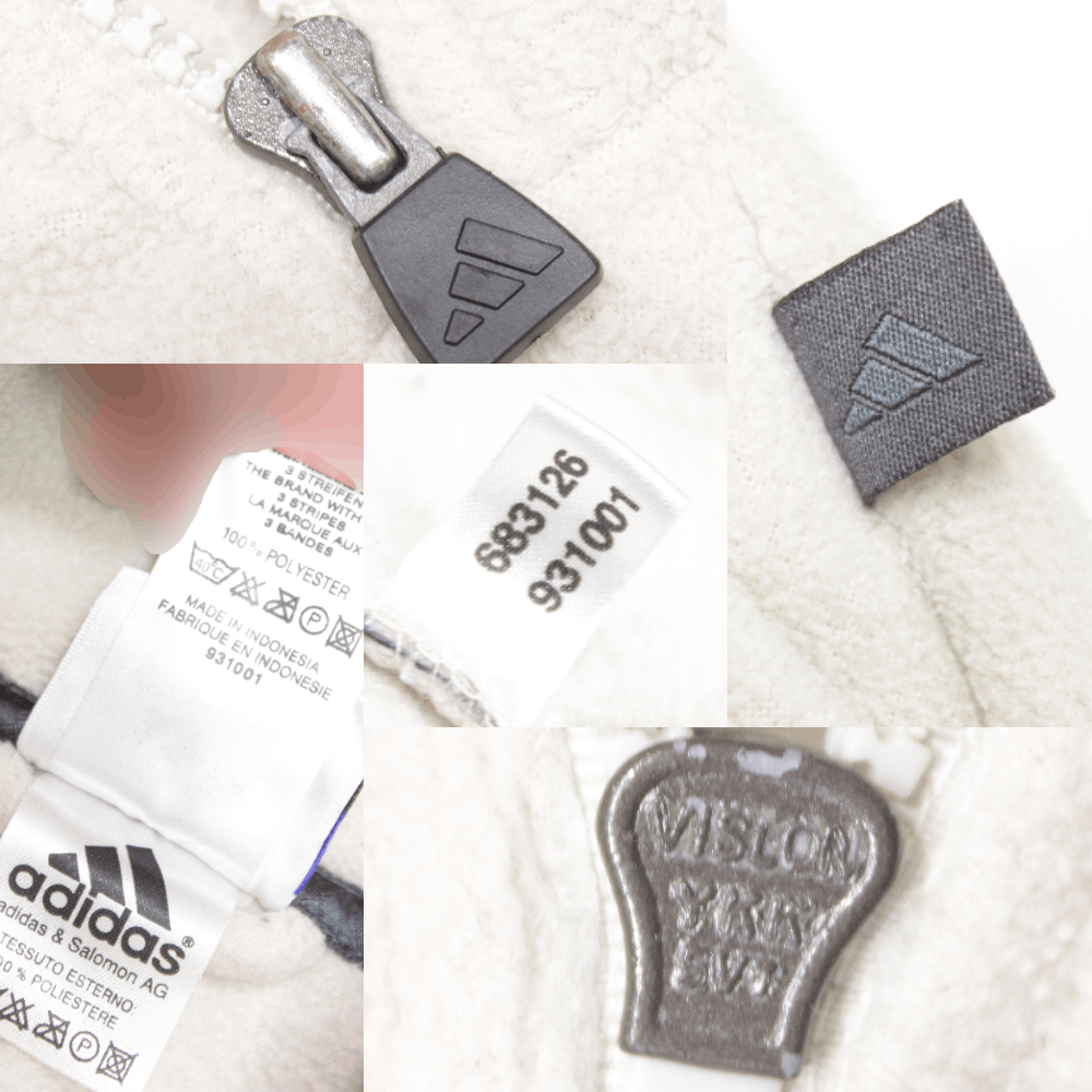 Adidas 2000 Logo Fleece Anorak Jacket Size US L / EU 52-54 / 3 - 12 Thumbnail