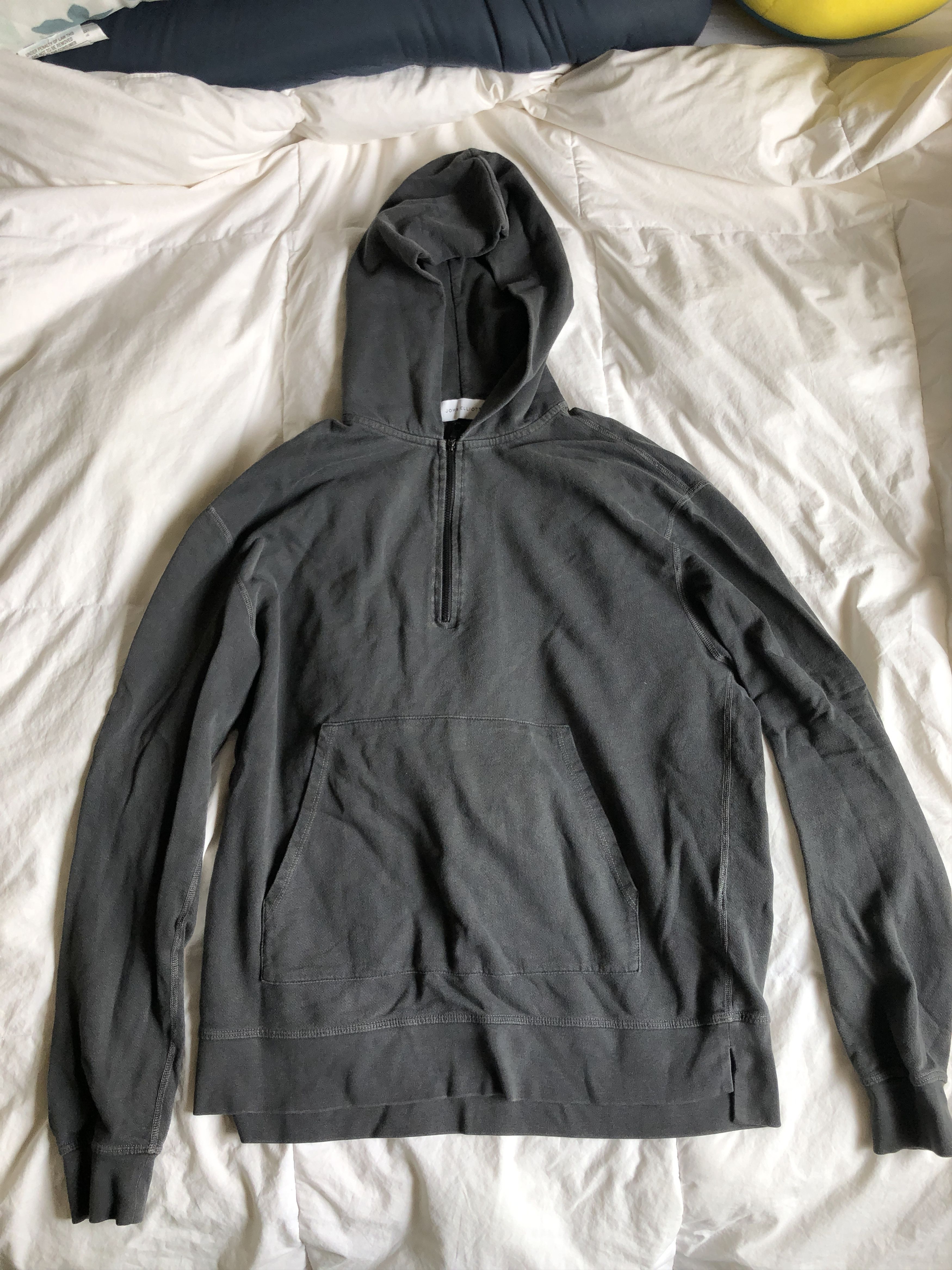John Elliott JOHN ELLIOTT Mercer Cotton Half Zip Sweater S Washed Black Size US S / EU 44-46 / 1 - 1 Thumbnail