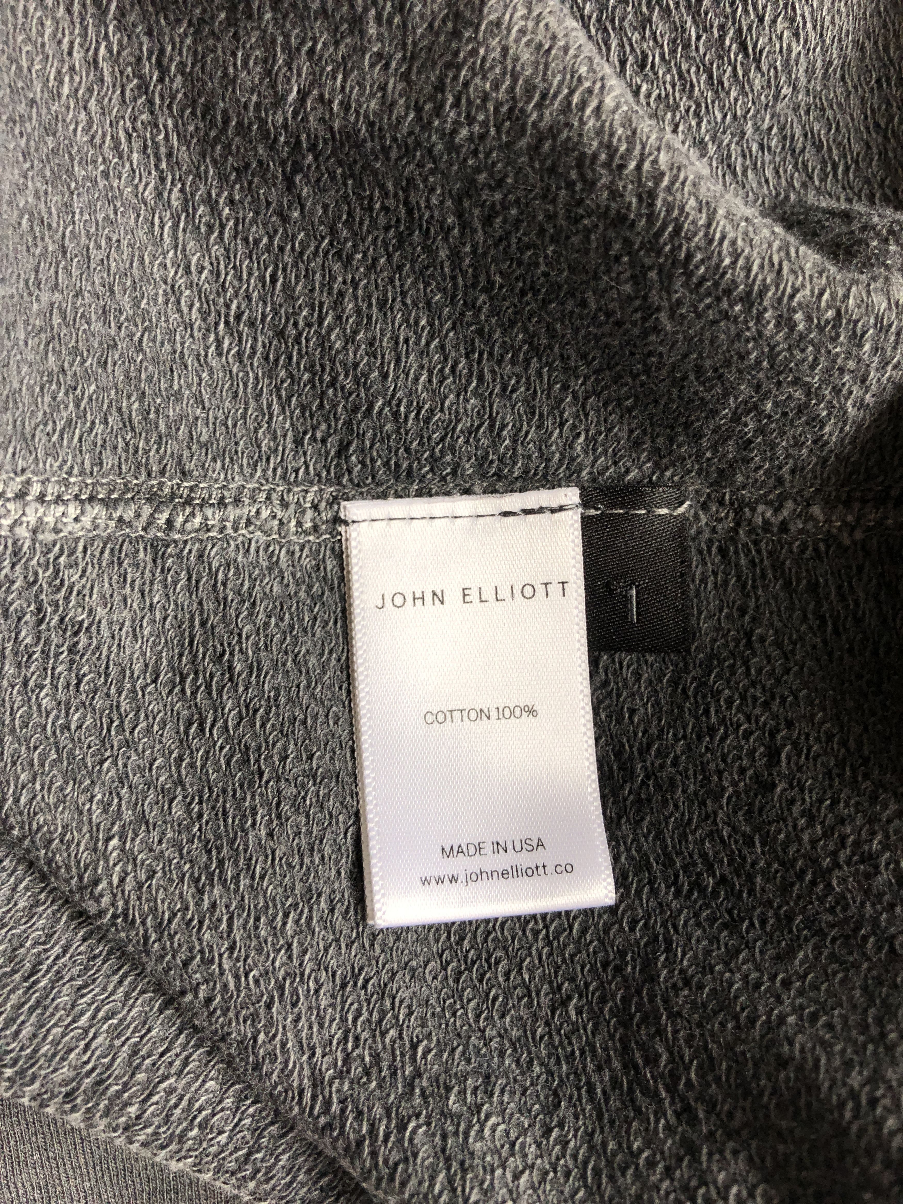 John Elliott JOHN ELLIOTT Mercer Cotton Half Zip Sweater S Washed Black Size US S / EU 44-46 / 1 - 5 Thumbnail