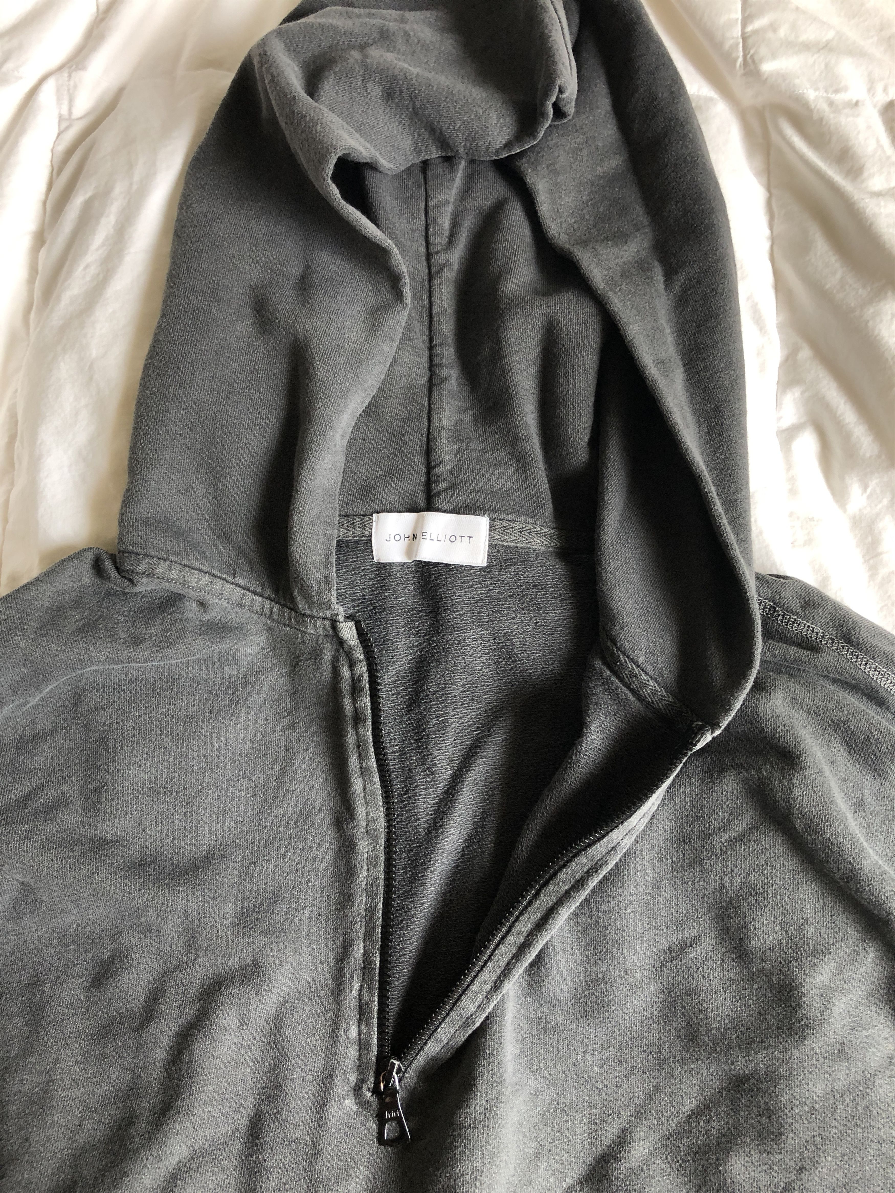 John Elliott JOHN ELLIOTT Mercer Cotton Half Zip Sweater S Washed Black Size US S / EU 44-46 / 1 - 2 Thumbnail