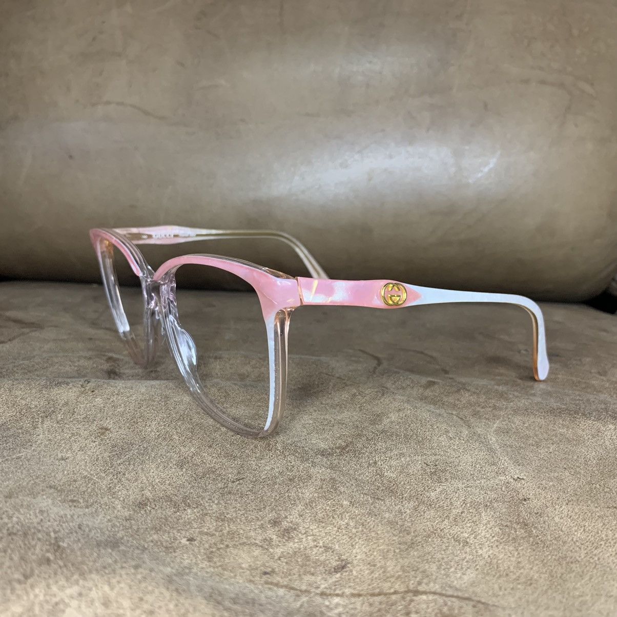 image of 70-80’S Vintage Gucci Frame in Rose, Women's