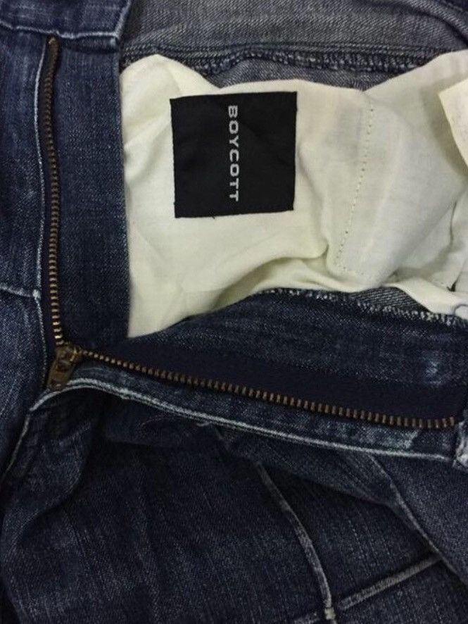 Boycott × Japanese Brand × Tornado Mart Flare Designer Boycott Distressed Jean Size US 30 / EU 46 - 3 Thumbnail