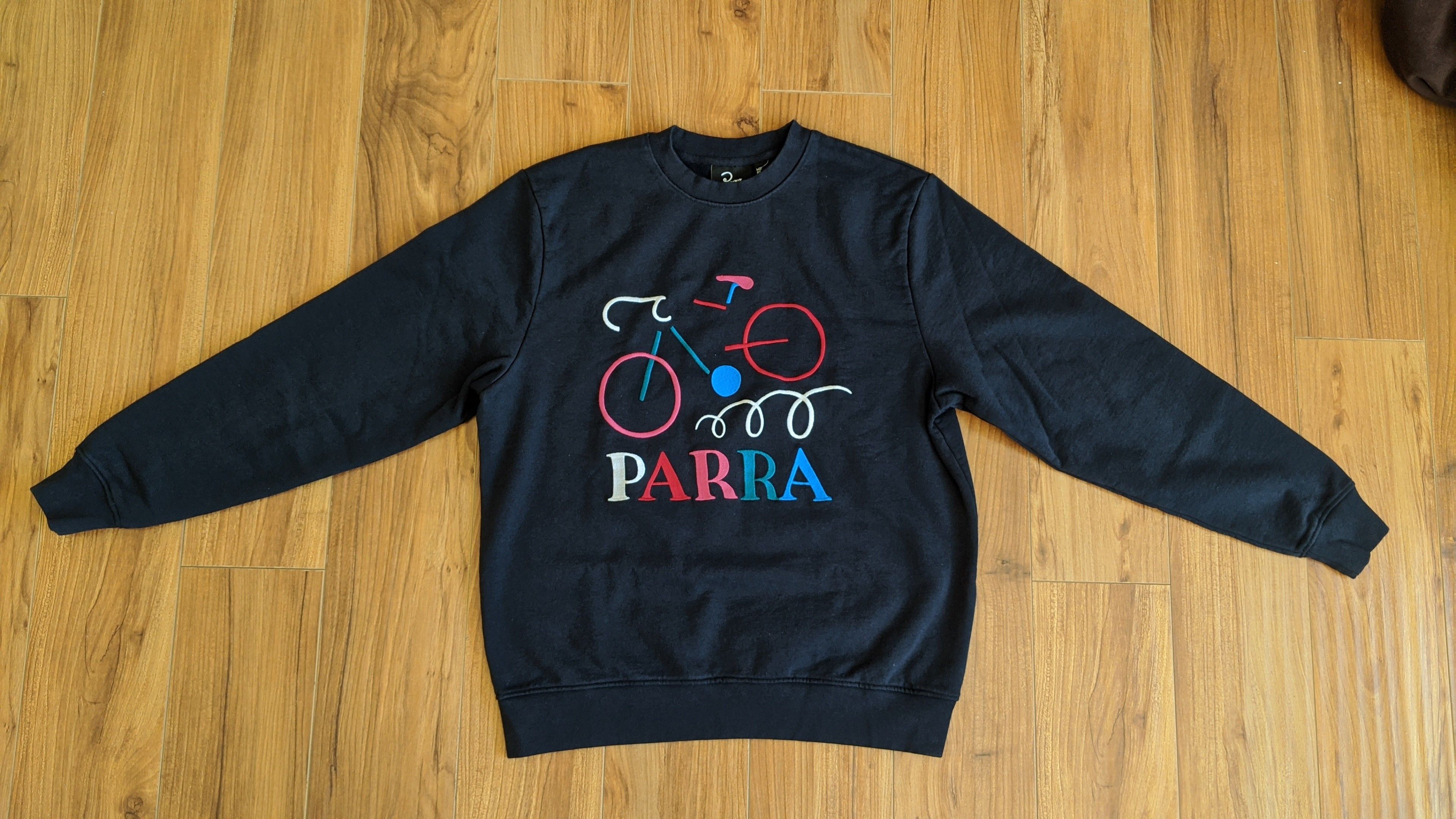 Parra broken cheap bike crewneck sweatshirt