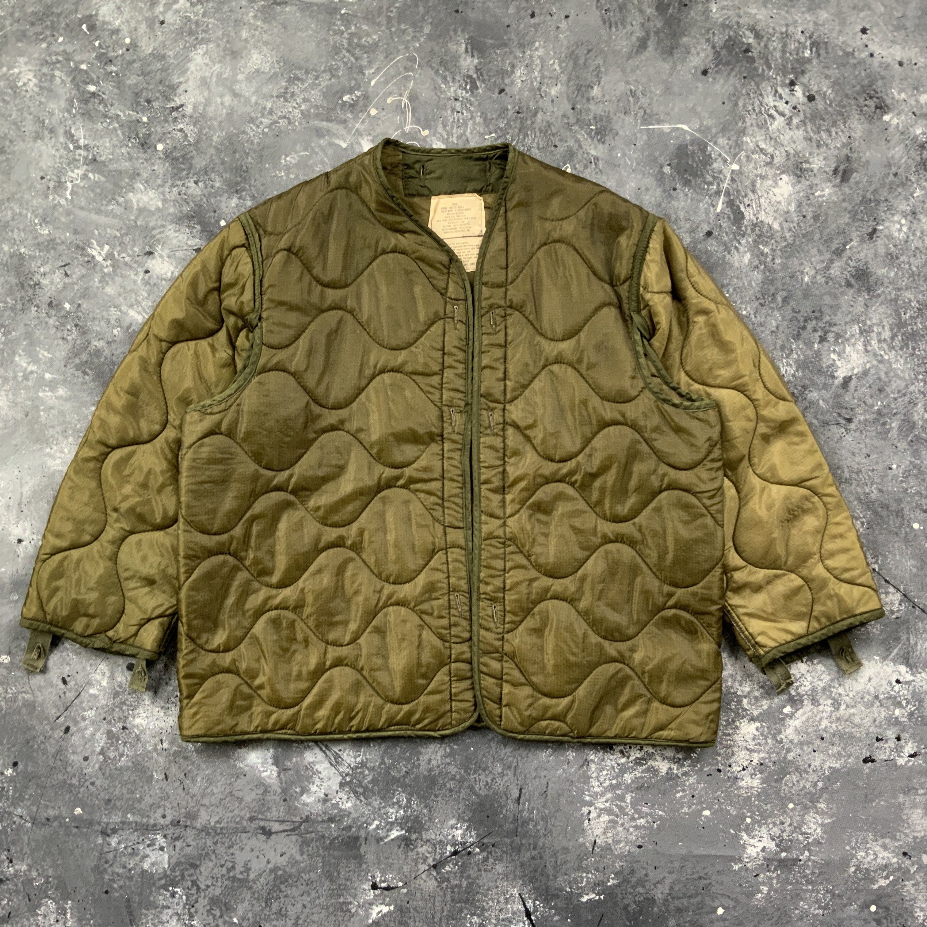 Vintage 70s M-65 Military Liner Jacket Size US XL / EU 56 / 4 - 1 Thumbnail