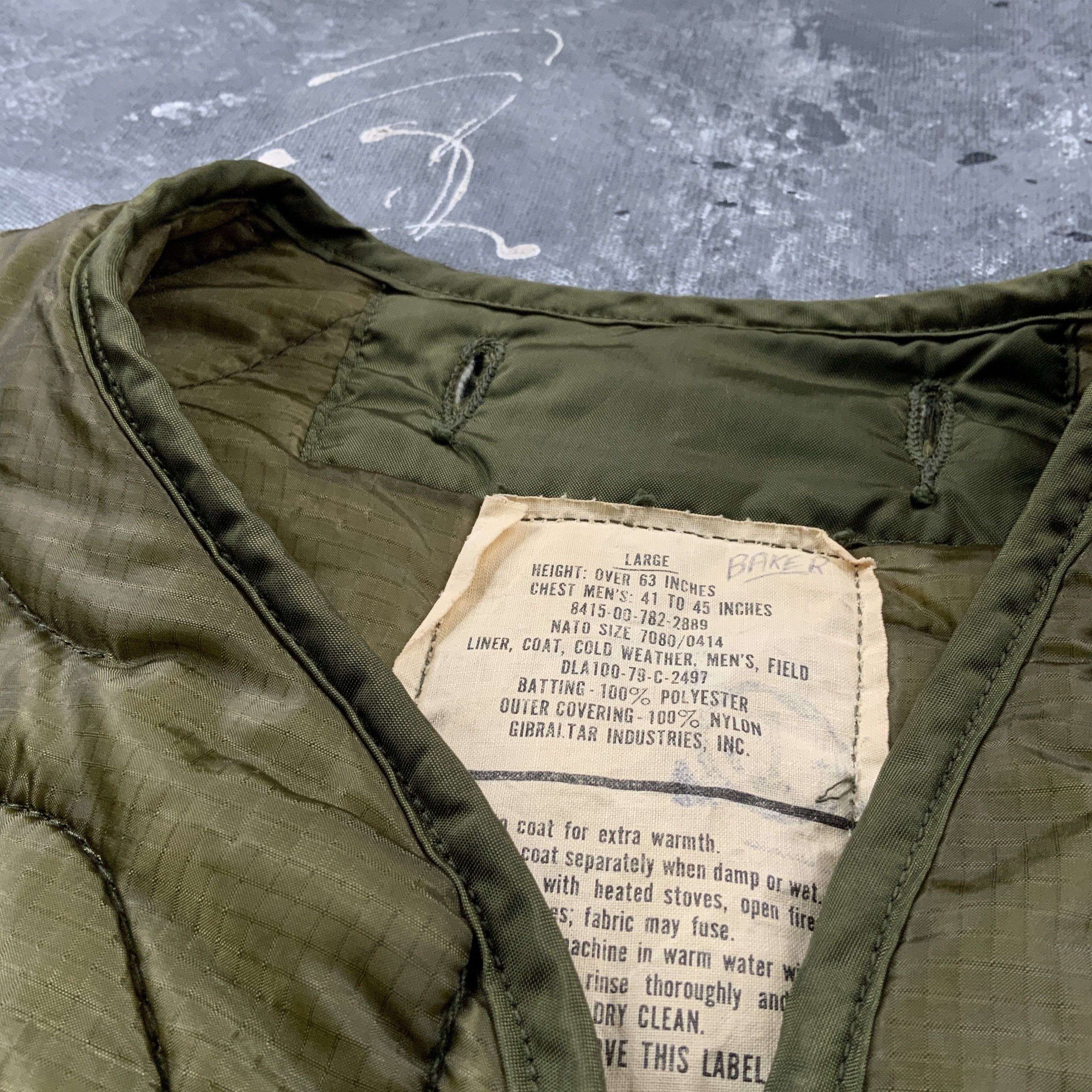 Vintage 70s M-65 Military Liner Jacket Size US XL / EU 56 / 4 - 3 Thumbnail