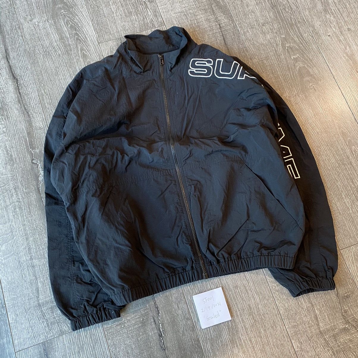 Supreme Used SS17 Supreme Split Track Jacket Black Size L Grailed