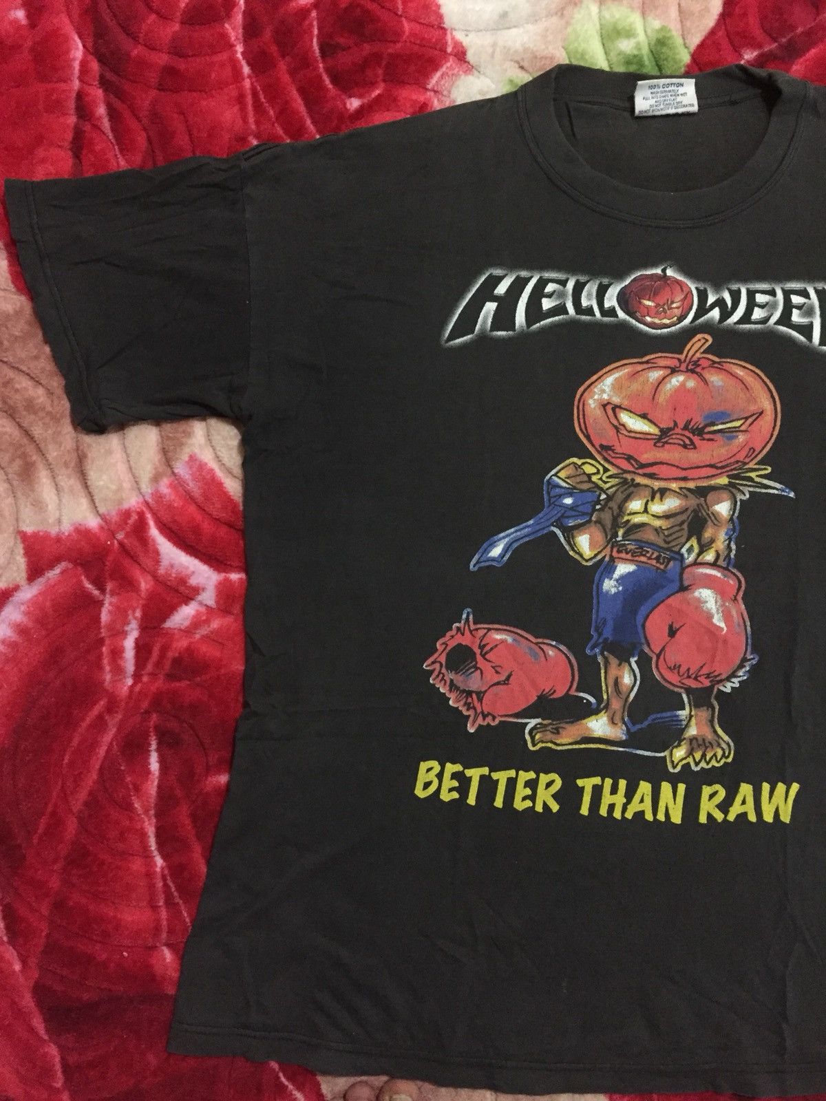 Band Tees × Vintage Vintage Helloween Band Shirt Better Than Raw World Tour Tee Size US L / EU 52-54 / 3 - 3 Thumbnail