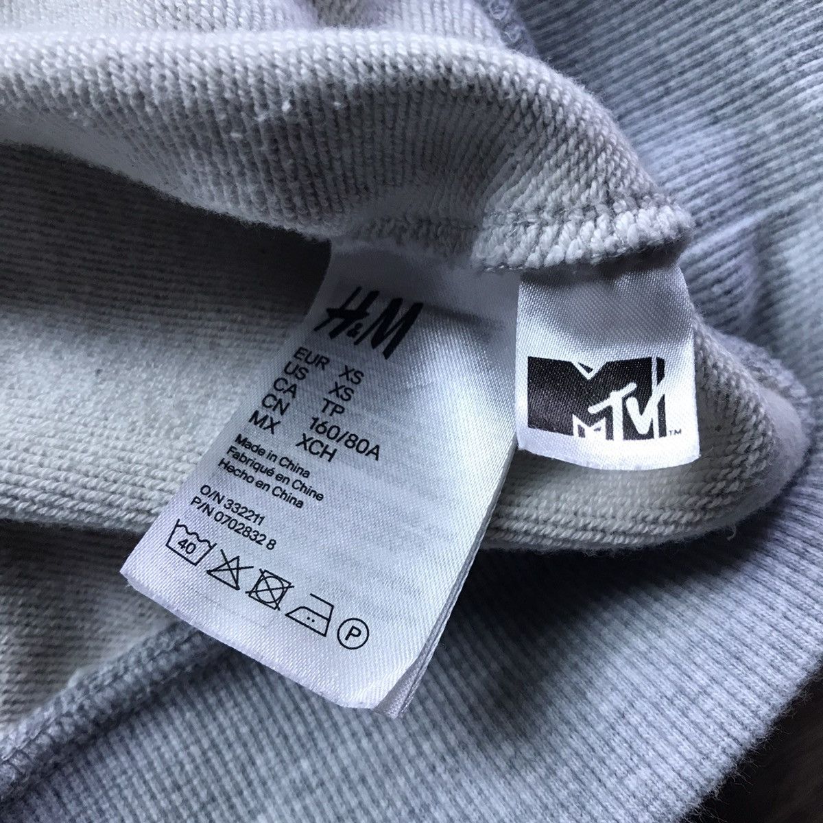 H&M × Moschino H&MOSCHINO MTV HOODIE IN GREY Size US S / EU 44-46 / 1 - 3 Thumbnail