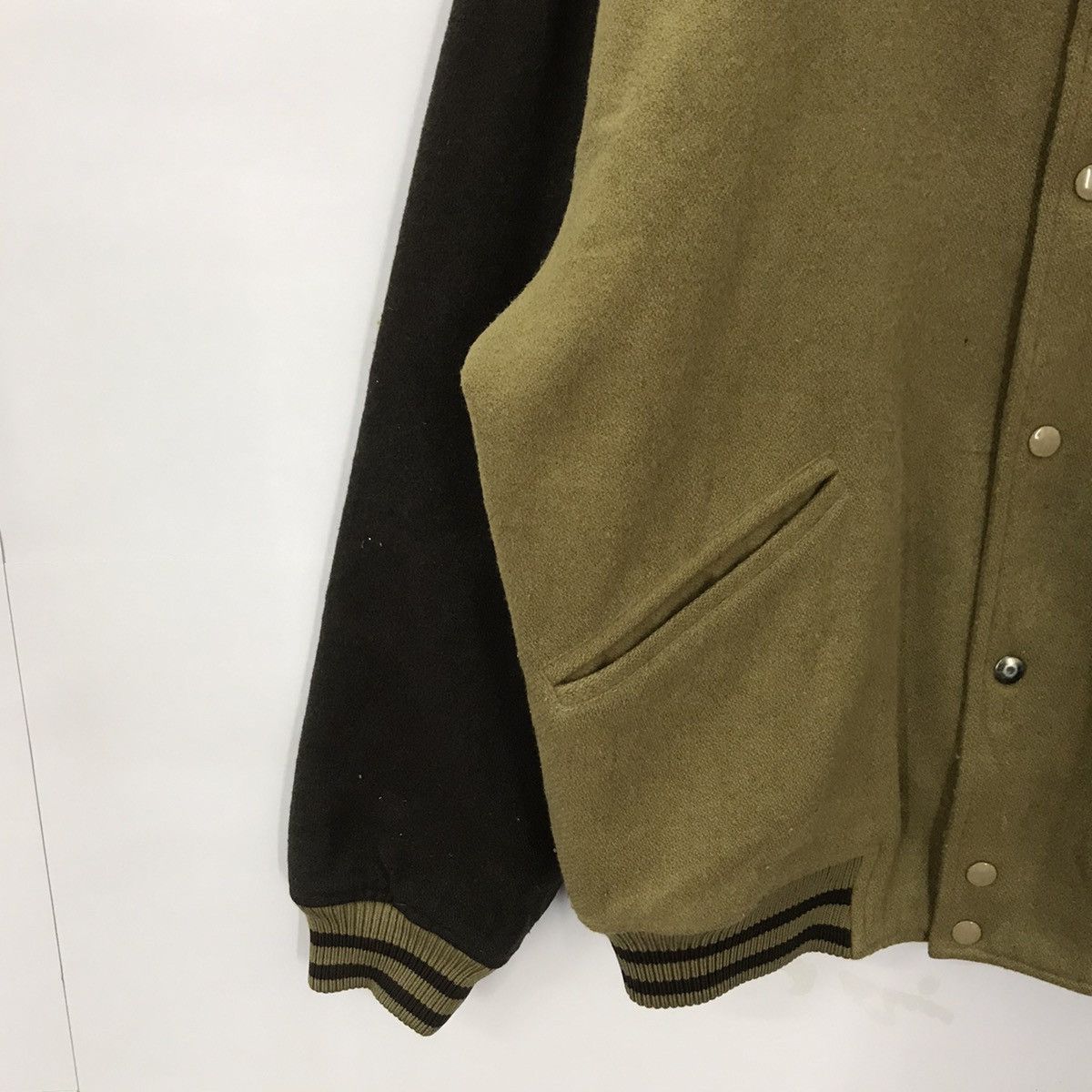 Japanese Brand Vintage De-Ville varsity Jacket DF-36 Size US L / EU 52-54 / 3 - 3 Thumbnail