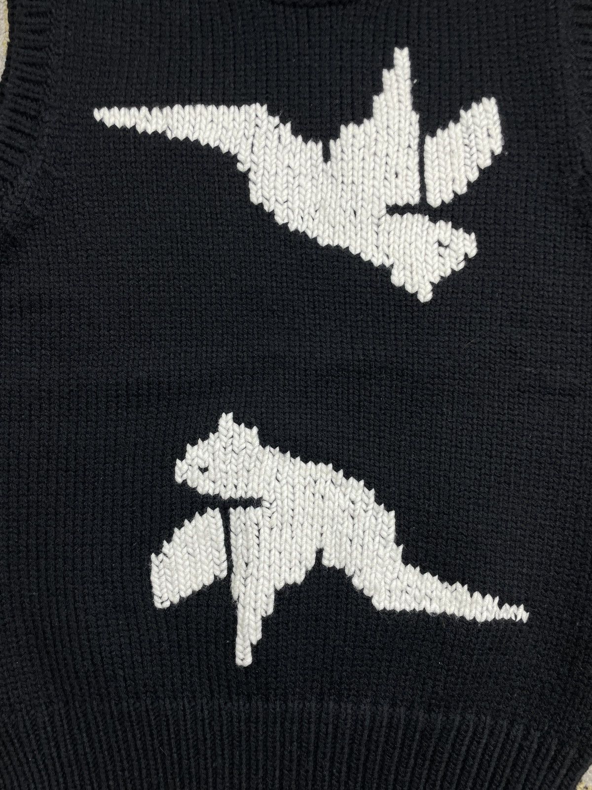 Raf Simons Intarsia Knit Bird Vest - A/W '15 Size US S / EU 44-46 / 1 - 2 Thumbnail