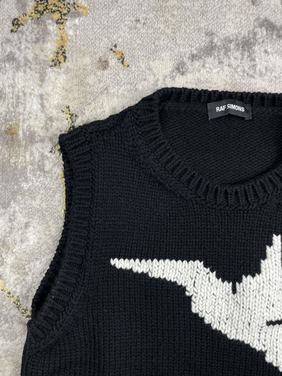 Raf Simons Intarsia Knit Bird Vest - A/W '15 Size US S / EU 44-46 / 1 - 3 Thumbnail