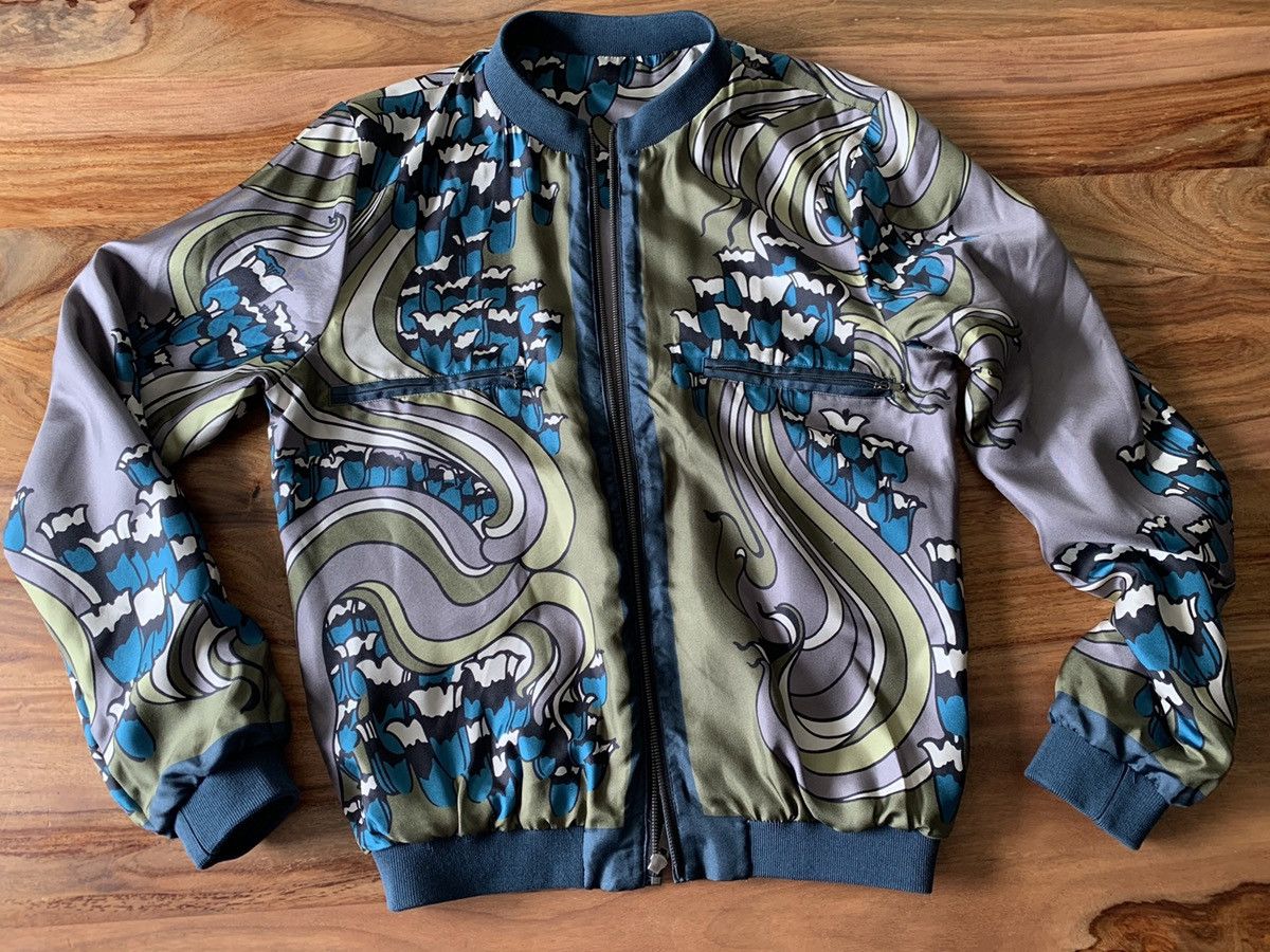 Dolce & Gabbana Dolce & Gabbana 100% Silk Jacket IT48 Green Size US M / EU 48-50 / 2 - 4 Thumbnail
