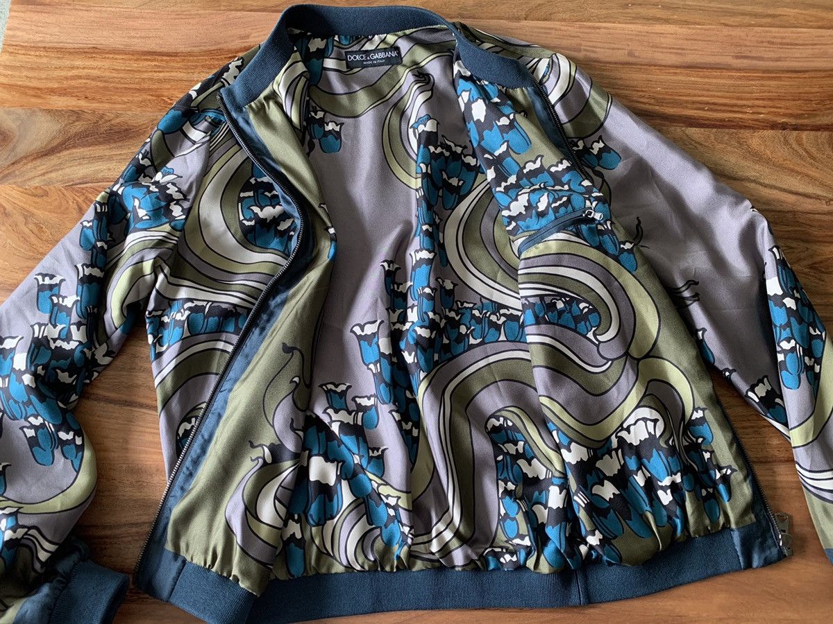 Dolce & Gabbana Dolce & Gabbana 100% Silk Jacket IT48 Green Size US M / EU 48-50 / 2 - 5 Thumbnail