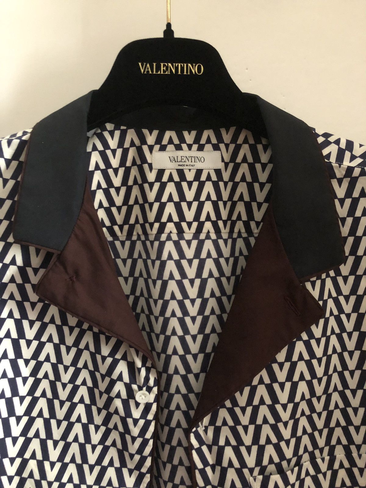 Valentino Valentino SS19 Runway Optical SS Shirt Size US S / EU 44-46 / 1 - 9 Thumbnail