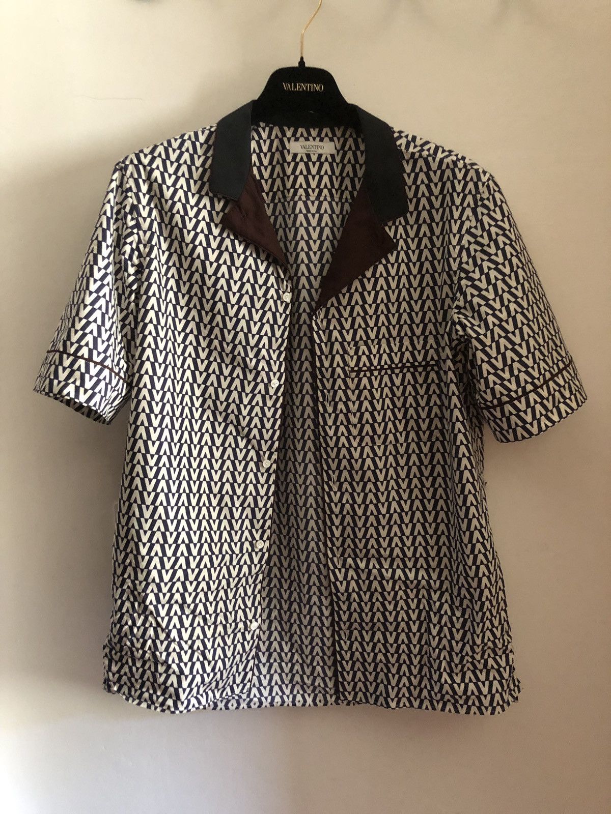 Valentino Valentino SS19 Runway Optical SS Shirt Size US S / EU 44-46 / 1 - 8 Thumbnail