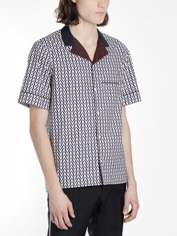 Valentino Valentino SS19 Runway Optical SS Shirt Size US S / EU 44-46 / 1 - 4 Thumbnail