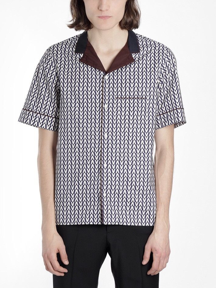 Valentino Valentino SS19 Runway Optical SS Shirt Size US S / EU 44-46 / 1 - 1 Thumbnail