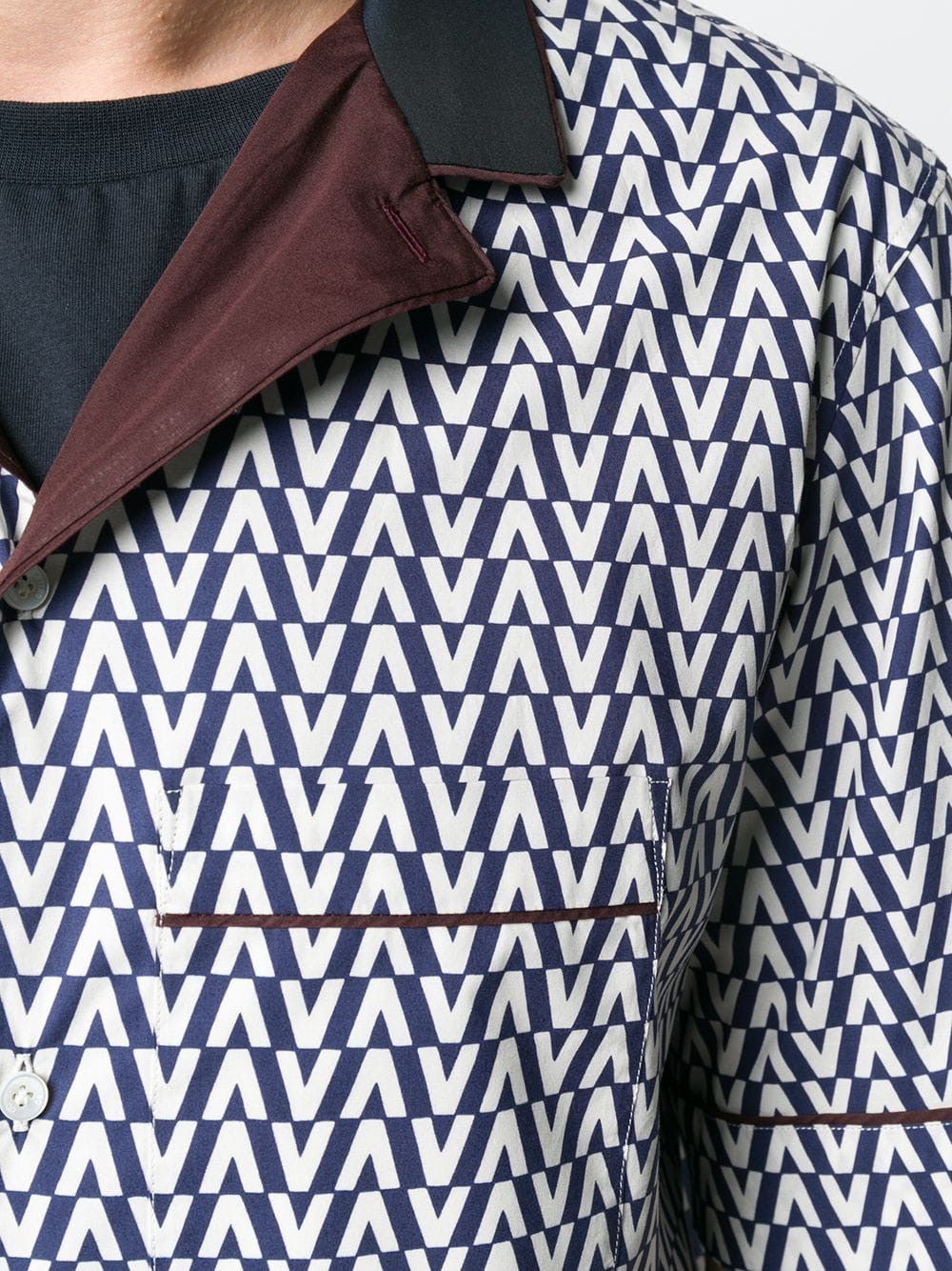 Valentino Valentino SS19 Runway Optical SS Shirt Size US S / EU 44-46 / 1 - 6 Thumbnail