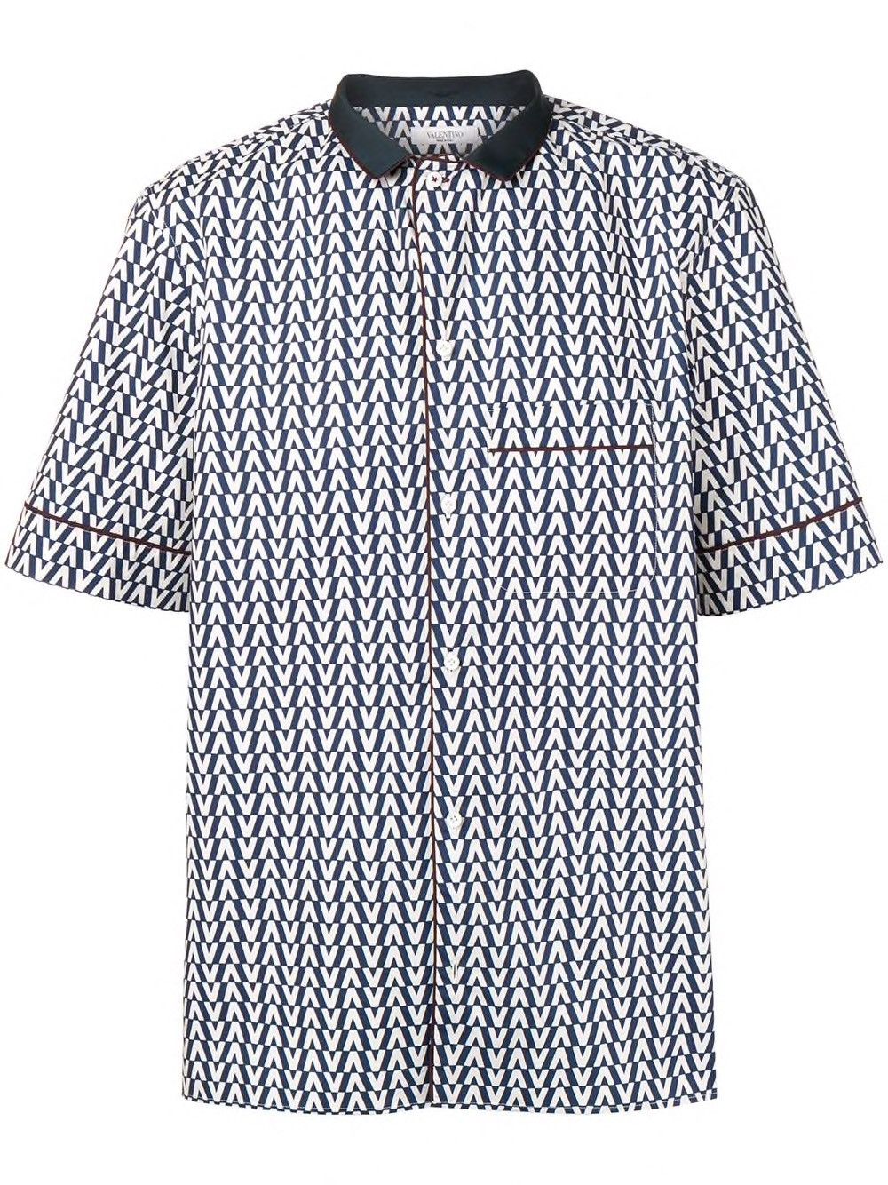 Valentino Valentino SS19 Runway Optical SS Shirt Size US S / EU 44-46 / 1 - 7 Thumbnail