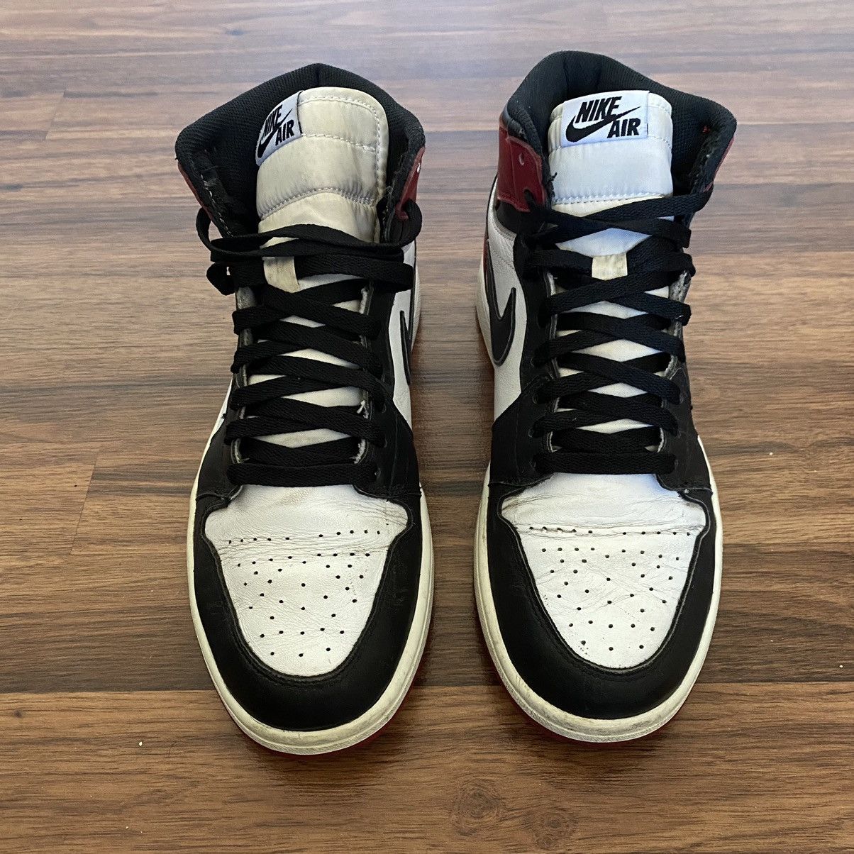 Jordan Brand × Nike Air Jordan 1 Retro High OG 2013 Black Toe 2013 Size US 9.5 / EU 42-43 - 4 Thumbnail