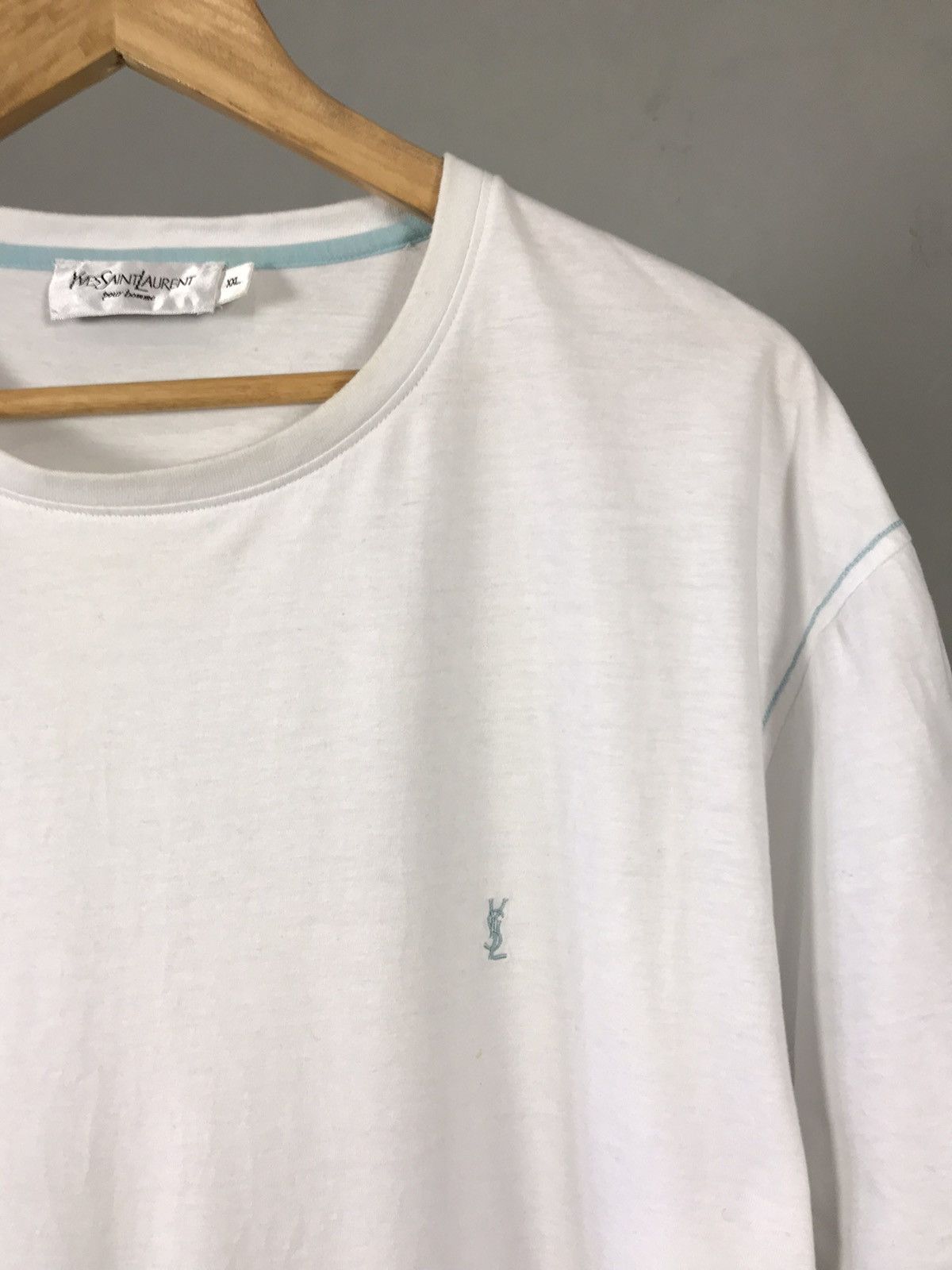 Vintage YSL Yves Saint Laurent luxury vintage tee Size US XXL / EU 58 / 5 - 2 Thumbnail