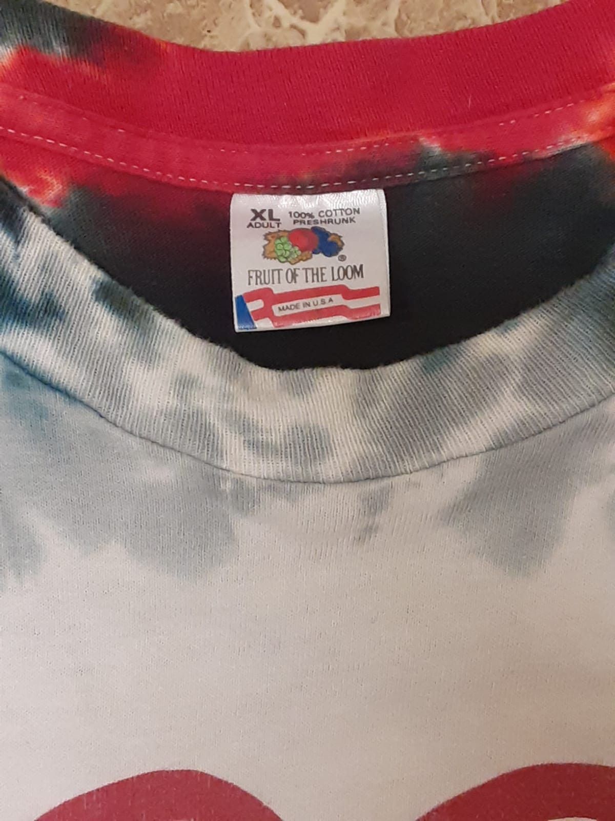 Fruit Of The Loom Vintage 1994 The Rolling Stones Tie Dye T-Shirt Size XL Size US XL / EU 56 / 4 - 4 Thumbnail