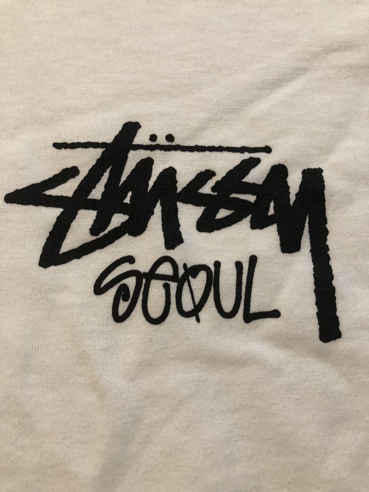 Designer × Streetwear × Stussy Rare Stussy Seoul Korea White