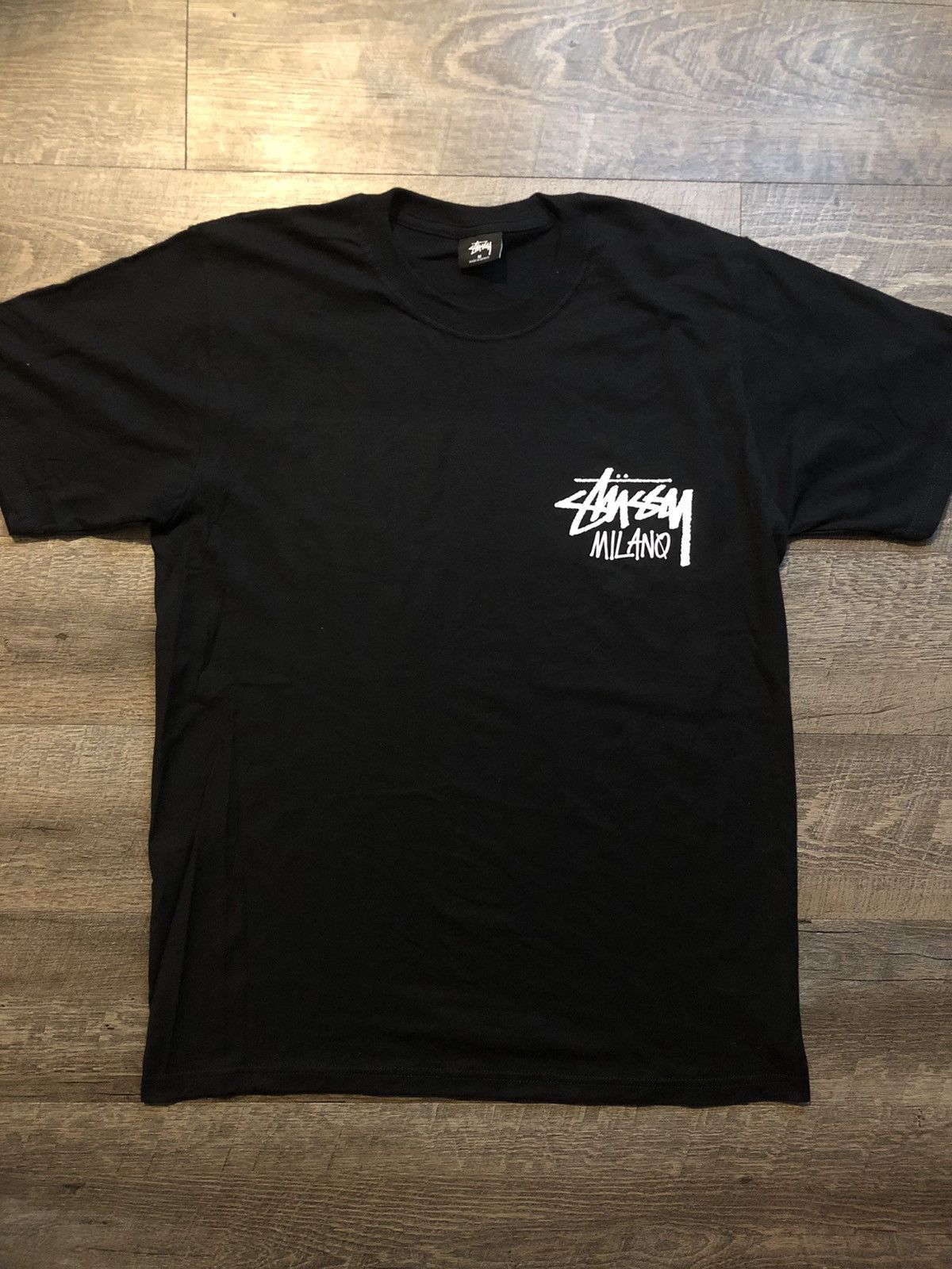 Stussy Stussy Milano Exclusive Black Tee Shirt Size Medium | Grailed