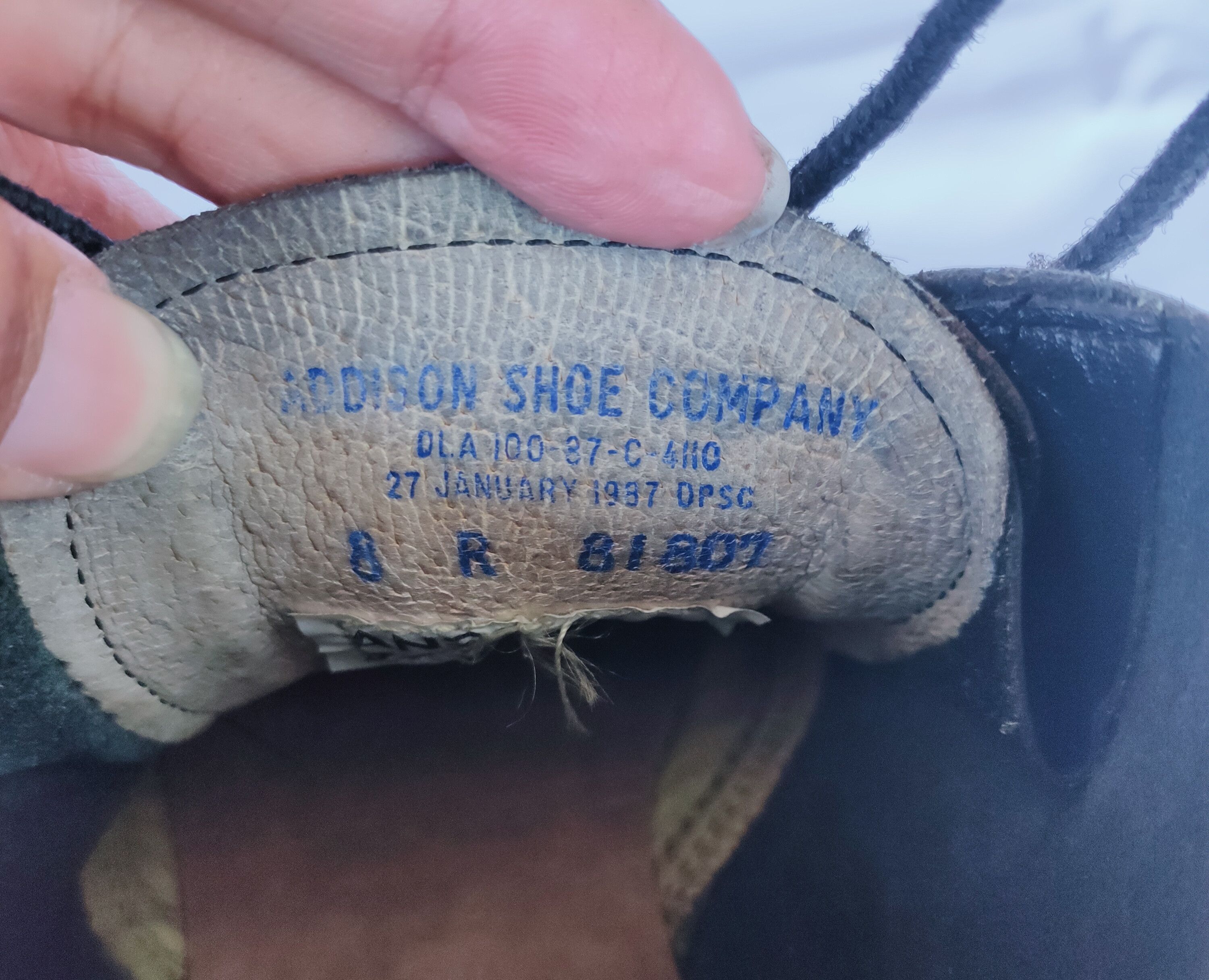 Vintage Vtg 1987 ankle workers boots by ADDISON with BILTRITE sole Size US 9 / EU 42 - 7 Thumbnail