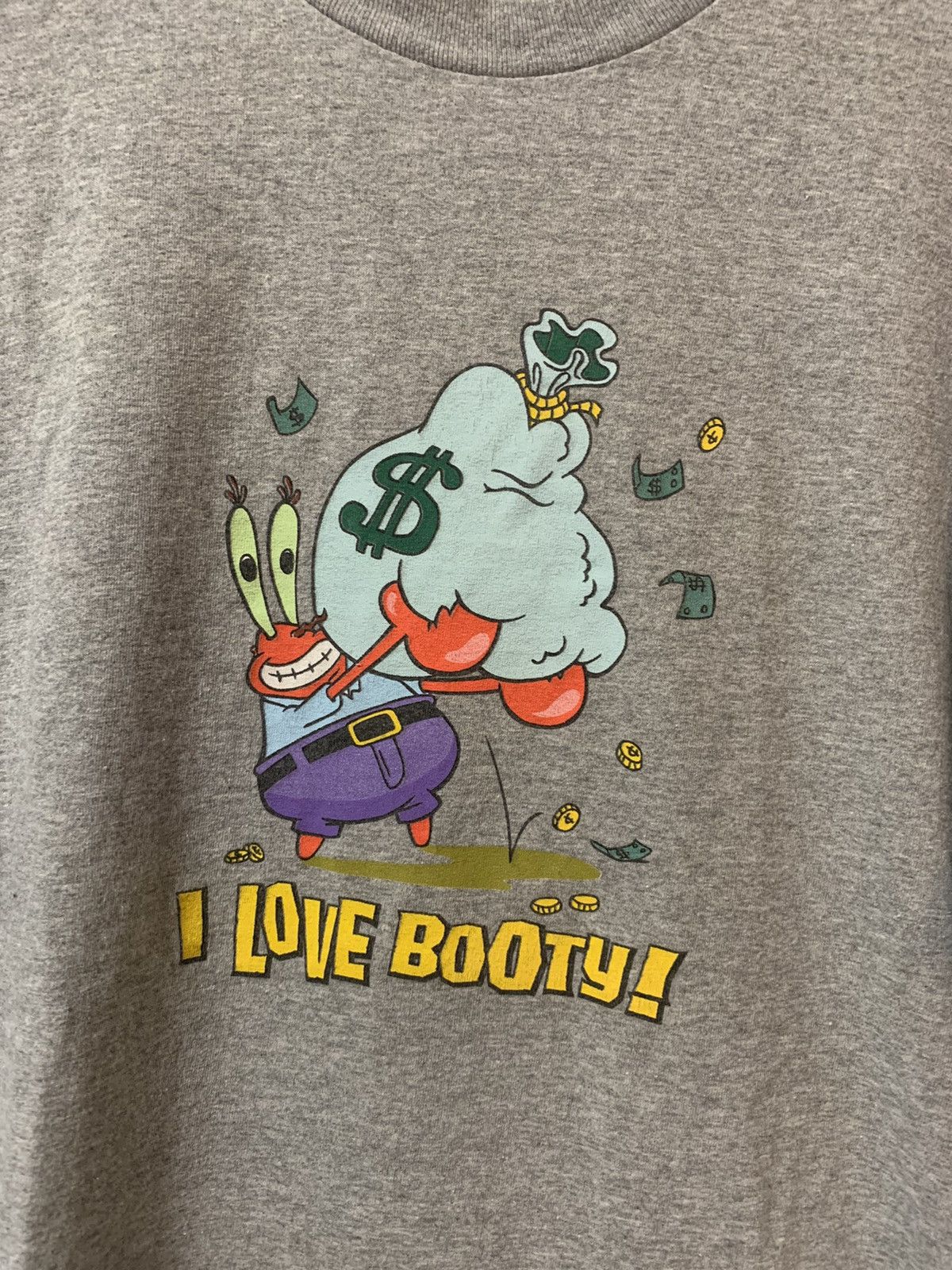 Vintage Y2K Spongebob Mr Krabs I love booty t shirt | Grailed