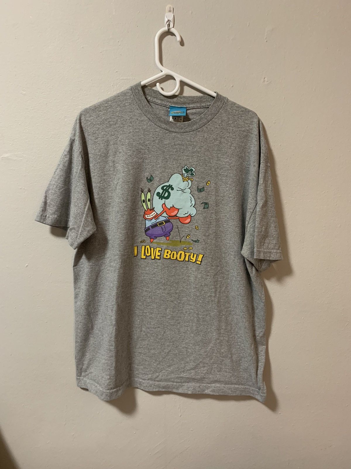 Vintage Y2K Spongebob Mr Krabs I love booty t shirt | Grailed