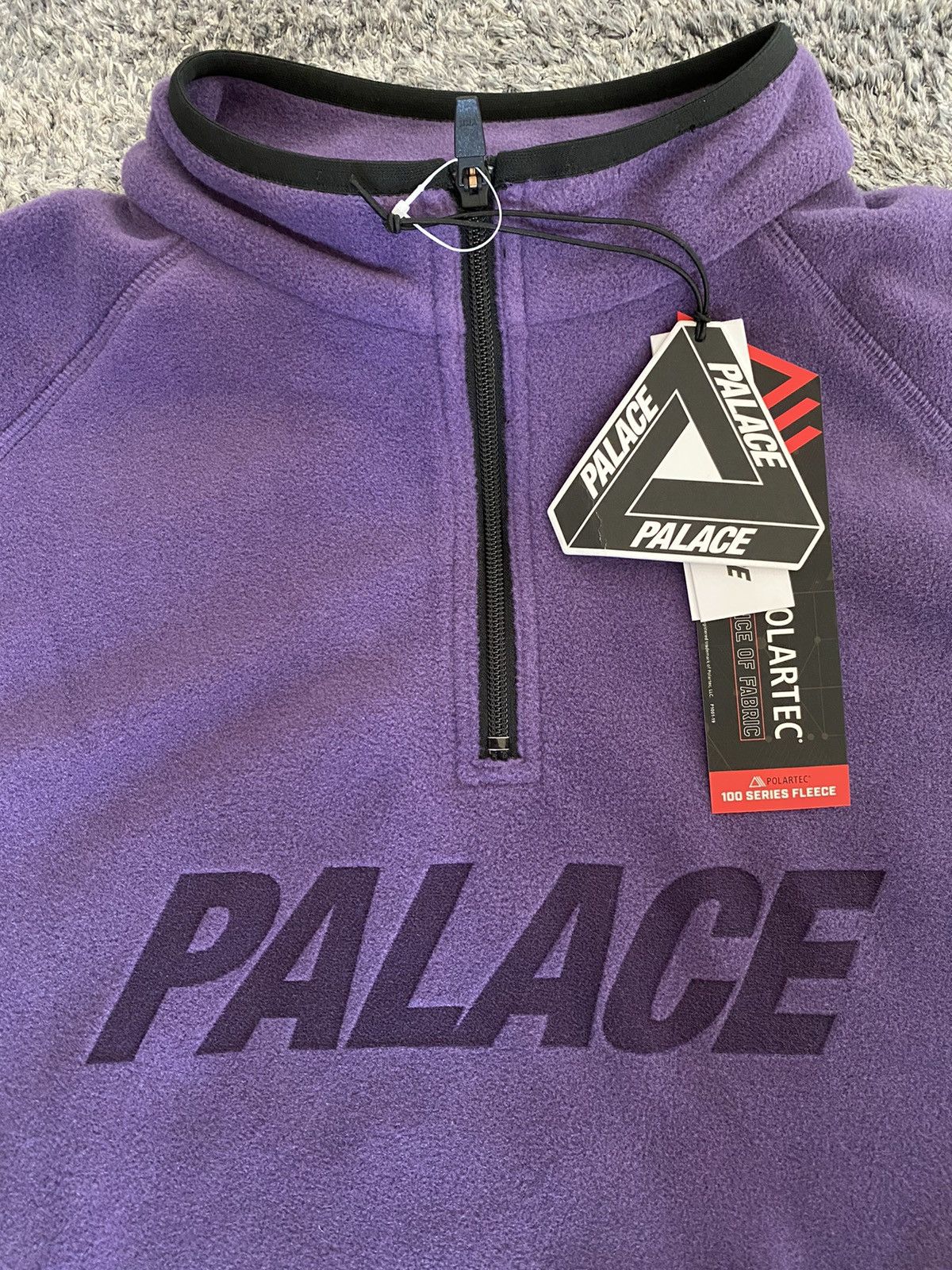 palace skateboards POLARTEC 1/4 purple | ヤマダウェブコム