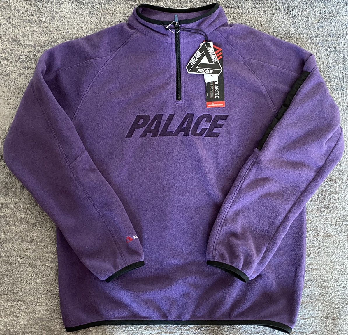 Palace Palace Polartec 1/4 Zip Purple | Grailed