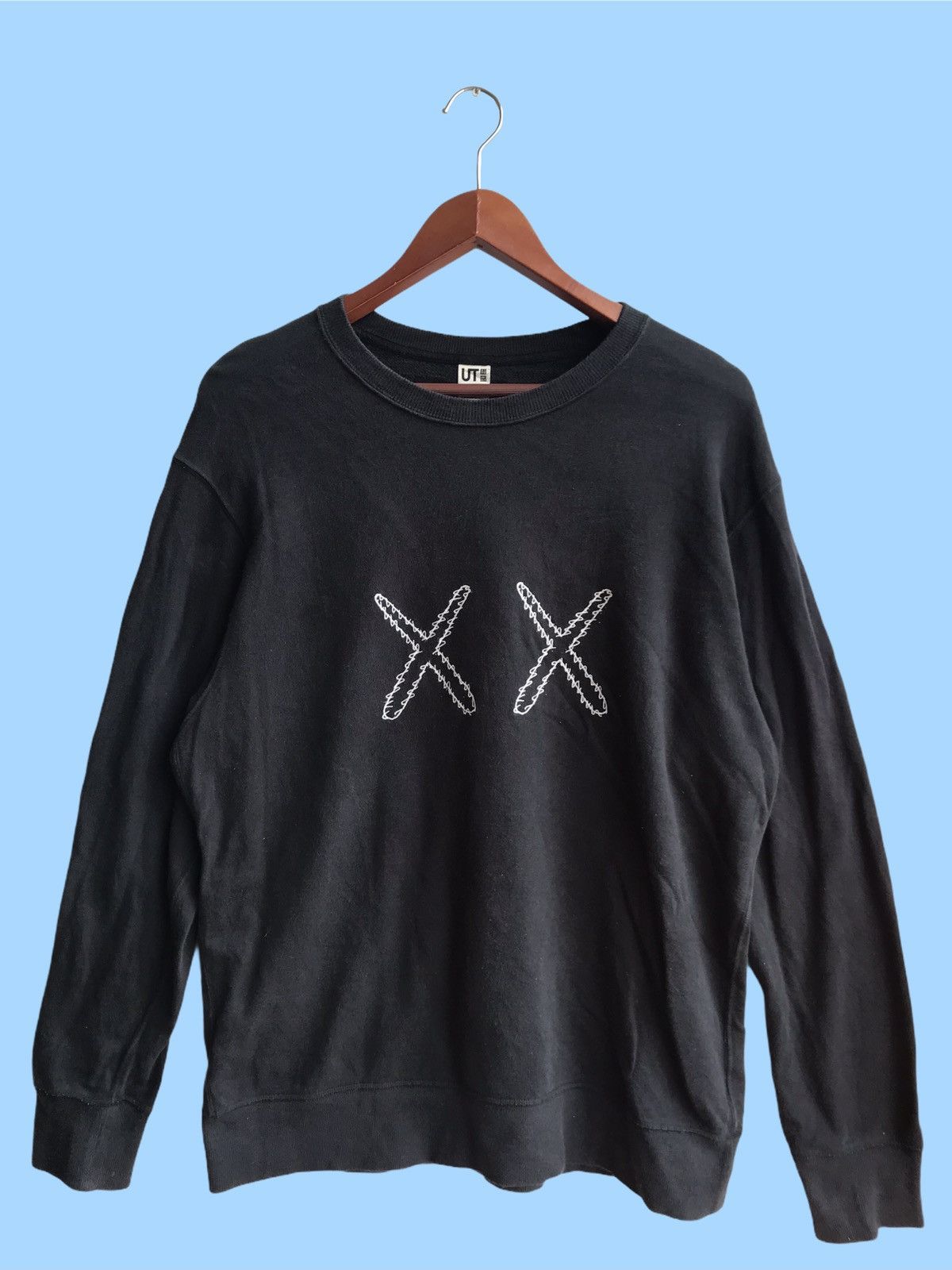 image of Kaws Sesame Street Sweatshirt in Black, Men's (Size XL)