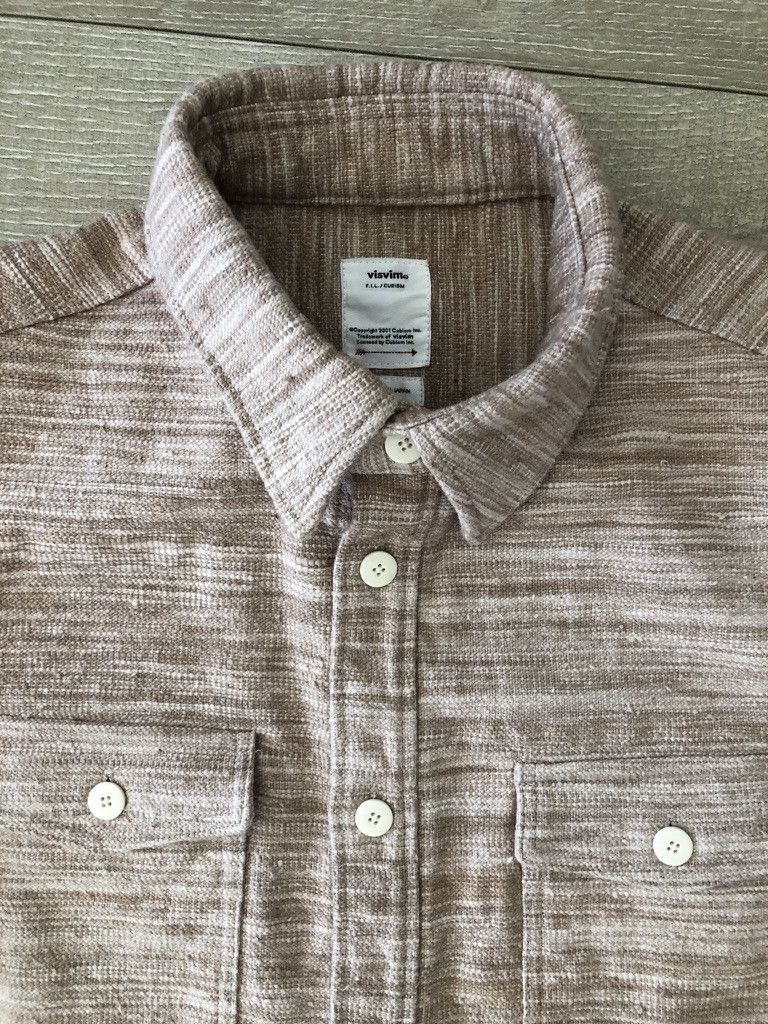 Visvim Visvim Black Elk Flannel ND Garabou sz 4 Pink / Beige Size US XL / EU 56 / 4 - 5 Thumbnail